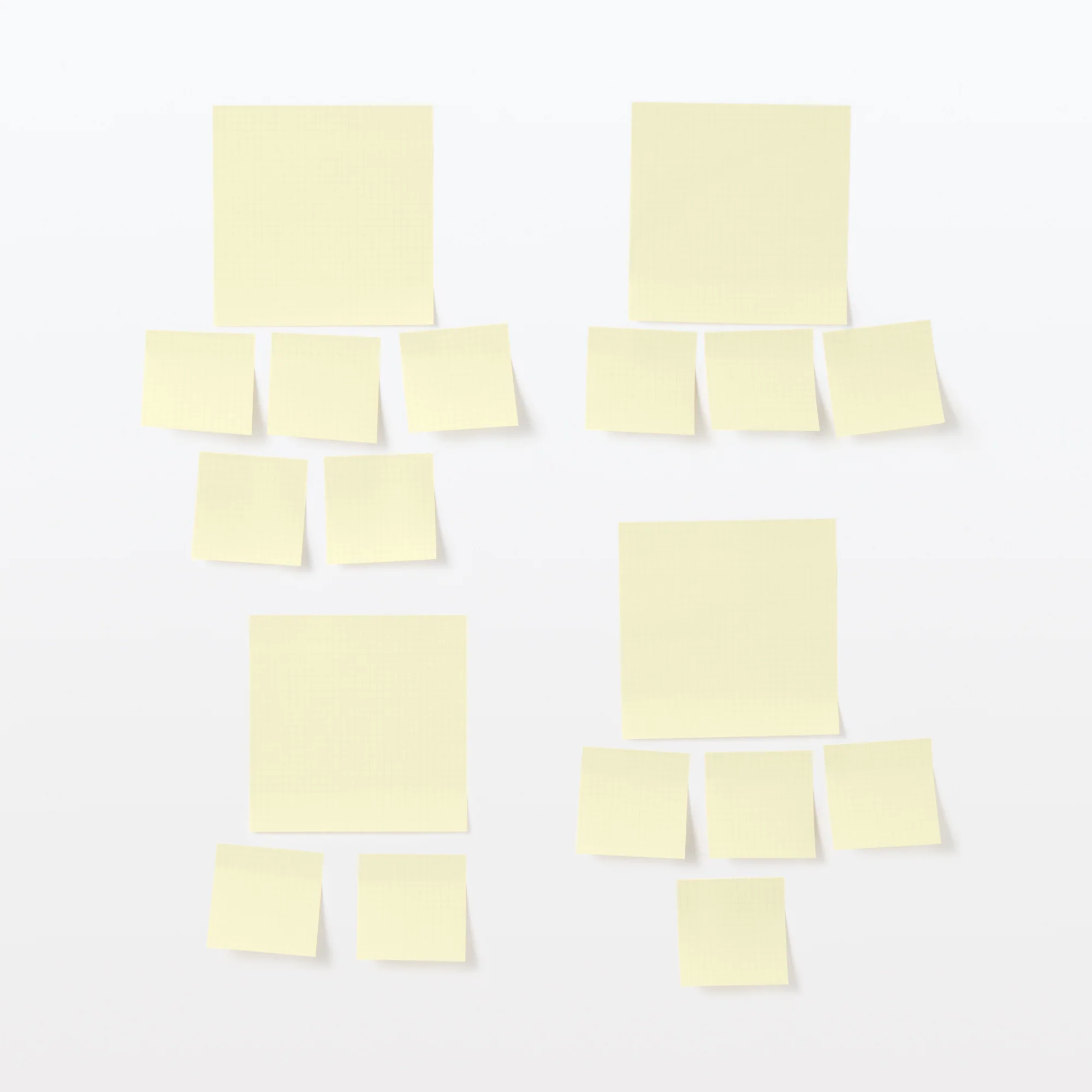 5 mm Grid Square Sticky Notes Yellow 7.5 x 7.5 cm - Image 4