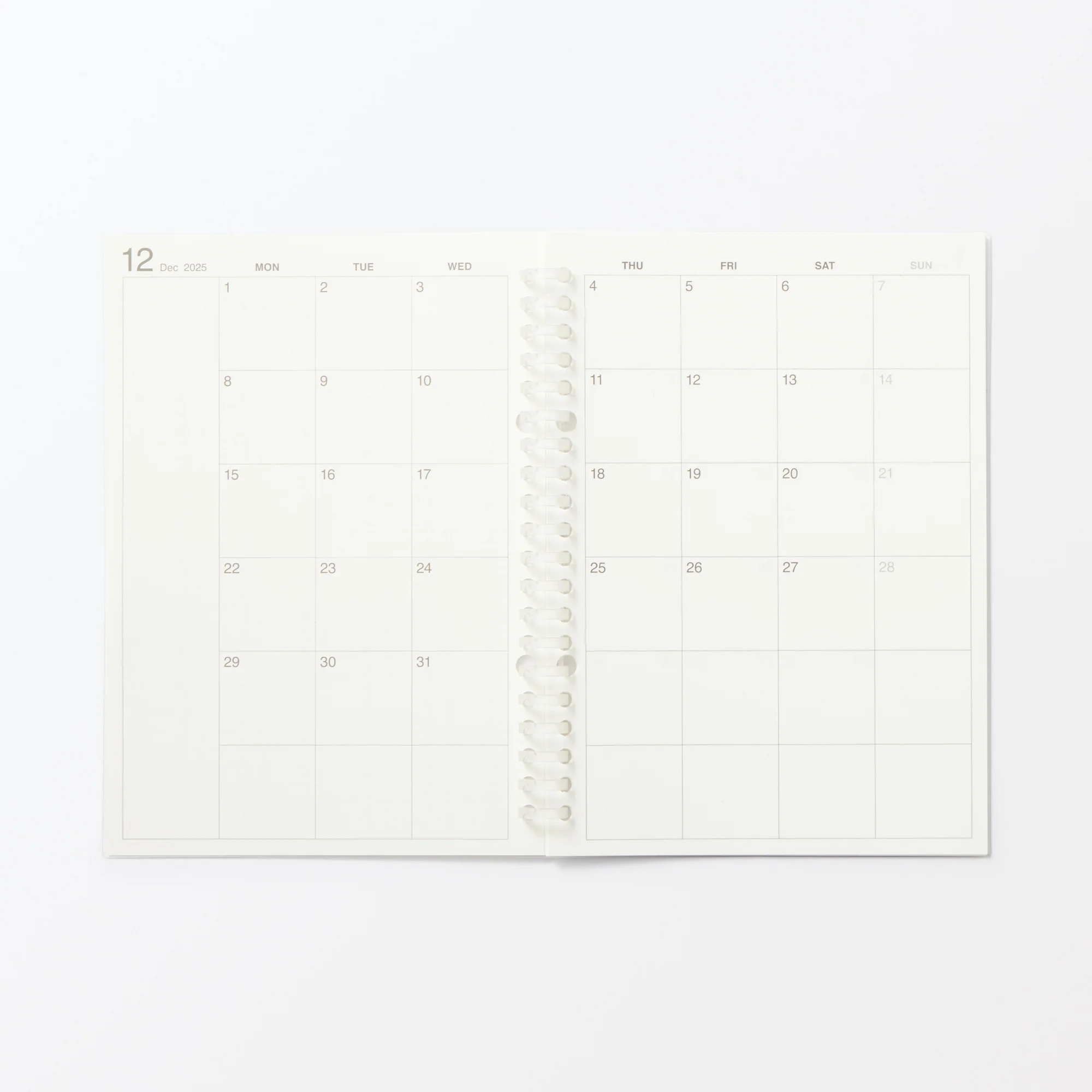 A5 Loose Leaf Paper Monthly Planner From Dec. 2025 - No Holidays - Image 8