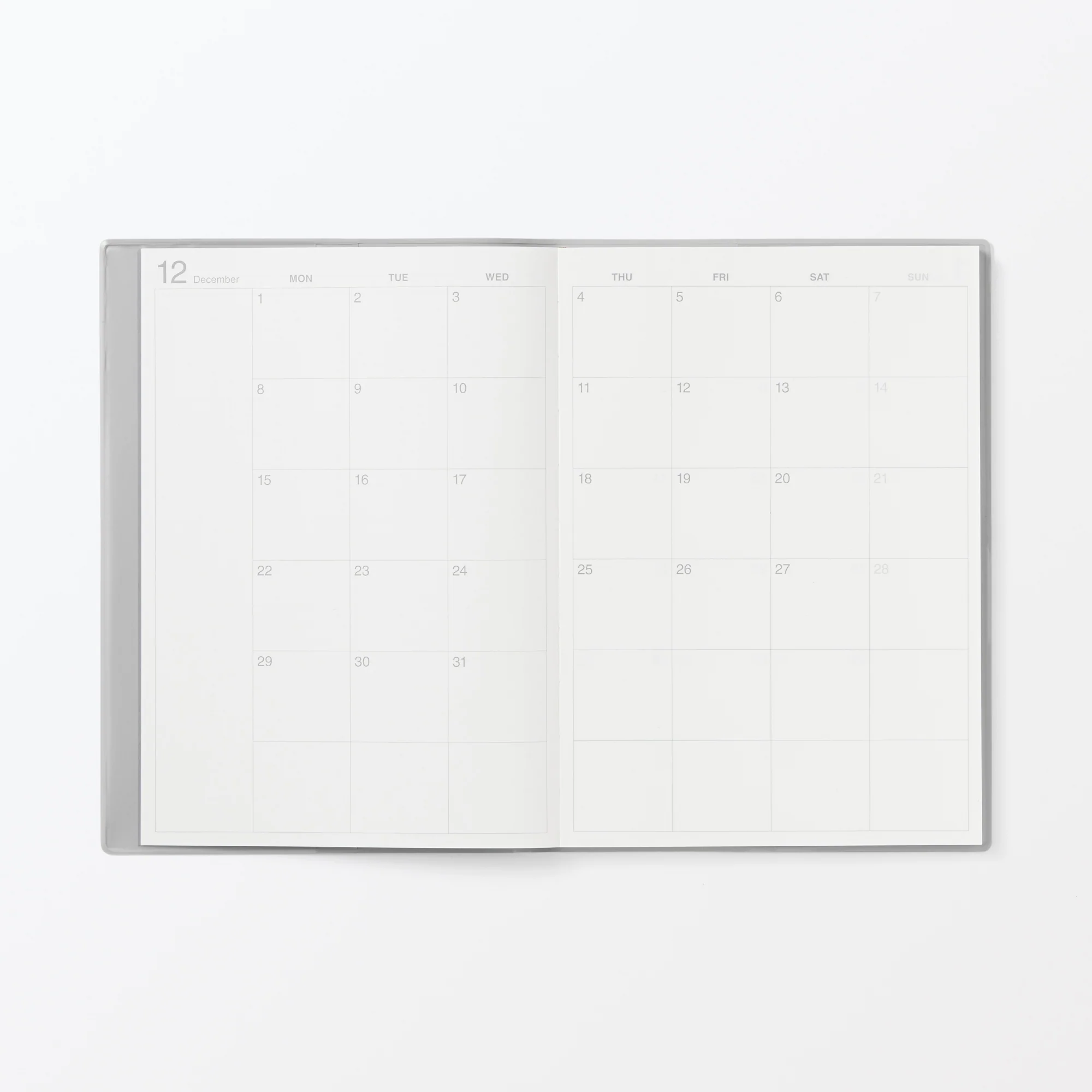 A5 Monthly/Weekly Planner From Dec. 2025 - No Holidays - Image 6