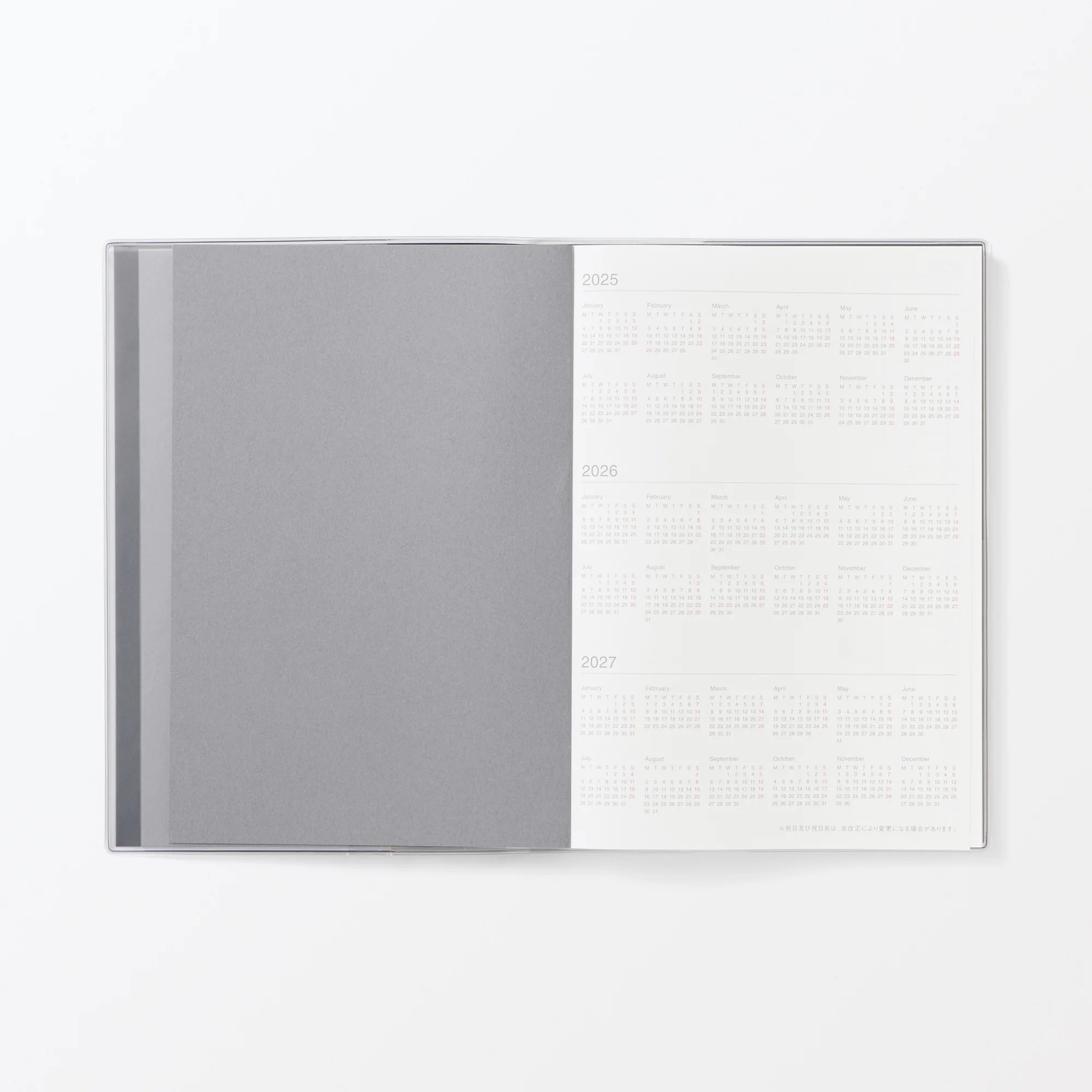 A5 Vertical Monthly/Weekly Planner From Dec. 2025 - Image 4