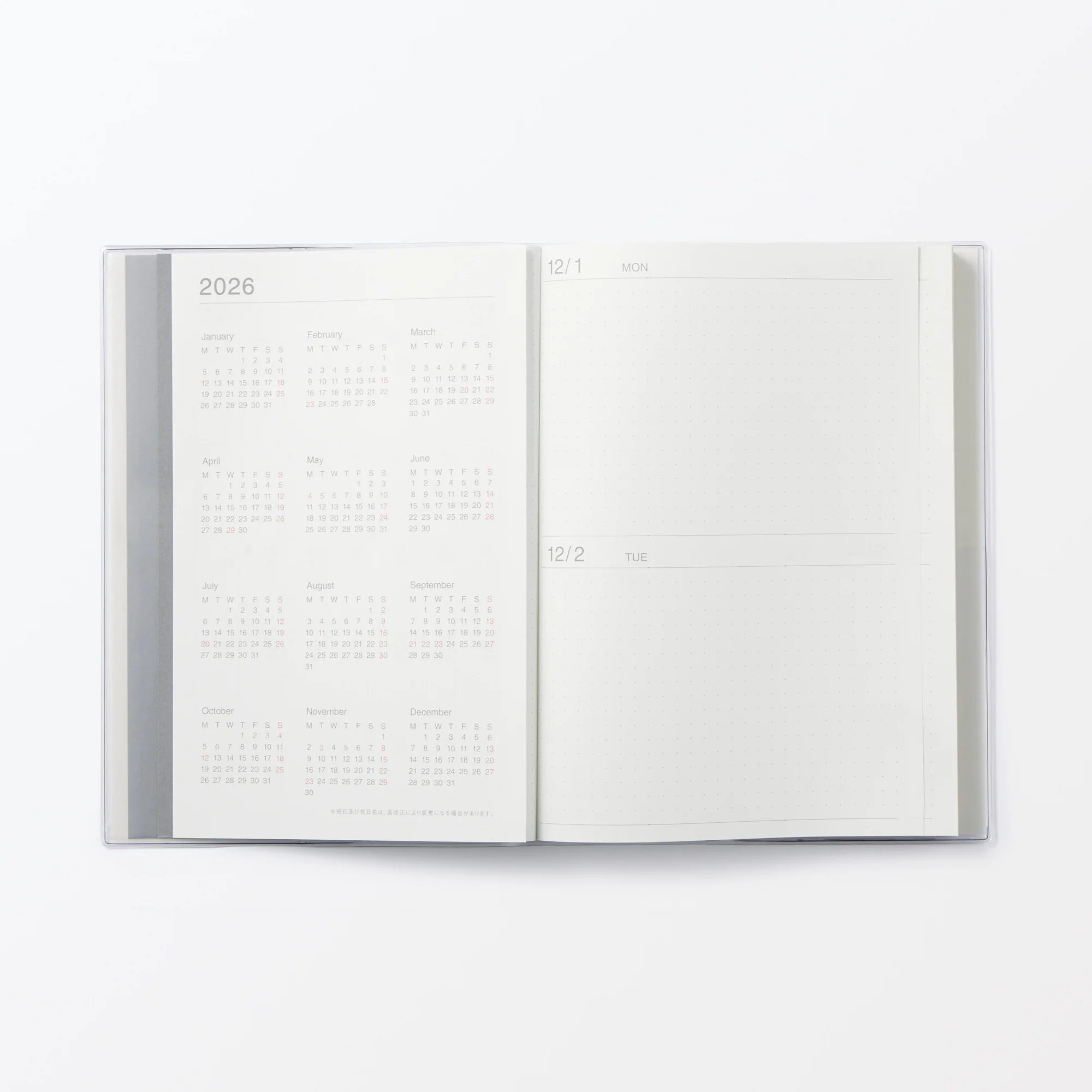 A5 Viewable-At-Once Monthly/Daily Planner From Dec. 2025 - Image 5