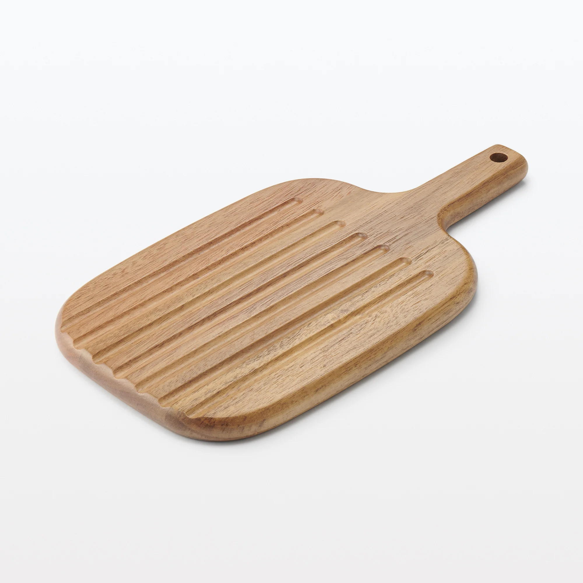 Acacia Double-Sided Cutting Board with Handle Small - Image 4
