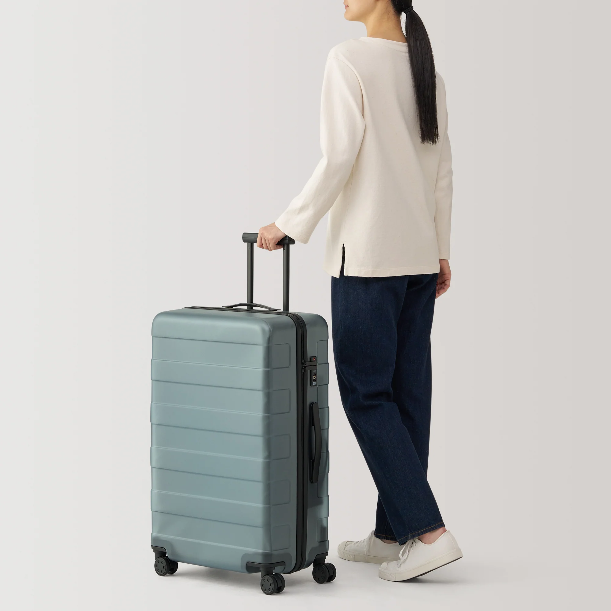 Adjustable Handle Hard Shell Suitcase 75L - Translucent | Check-In - Image 16