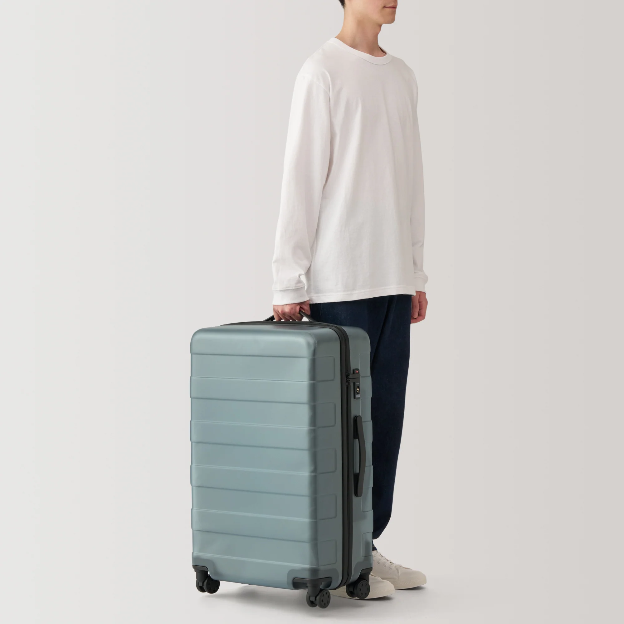 Adjustable Handle Hard Shell Suitcase 75L - Translucent | Check-In - Image 18