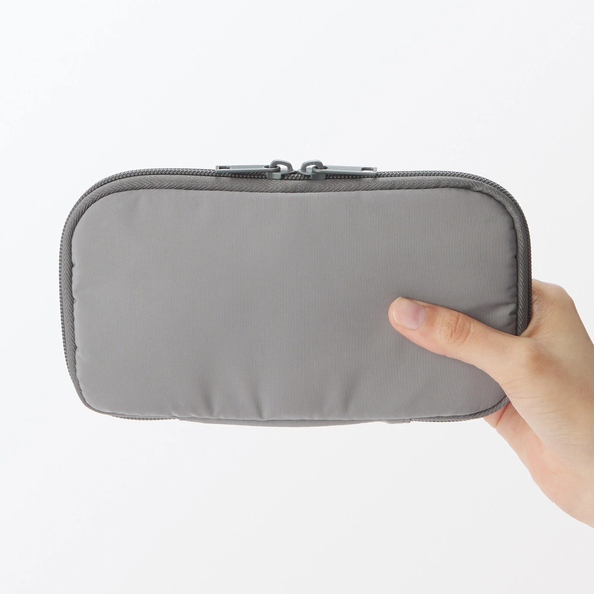 Adjustable Pockets Slim Gadget Pouch - Grey - Image 7