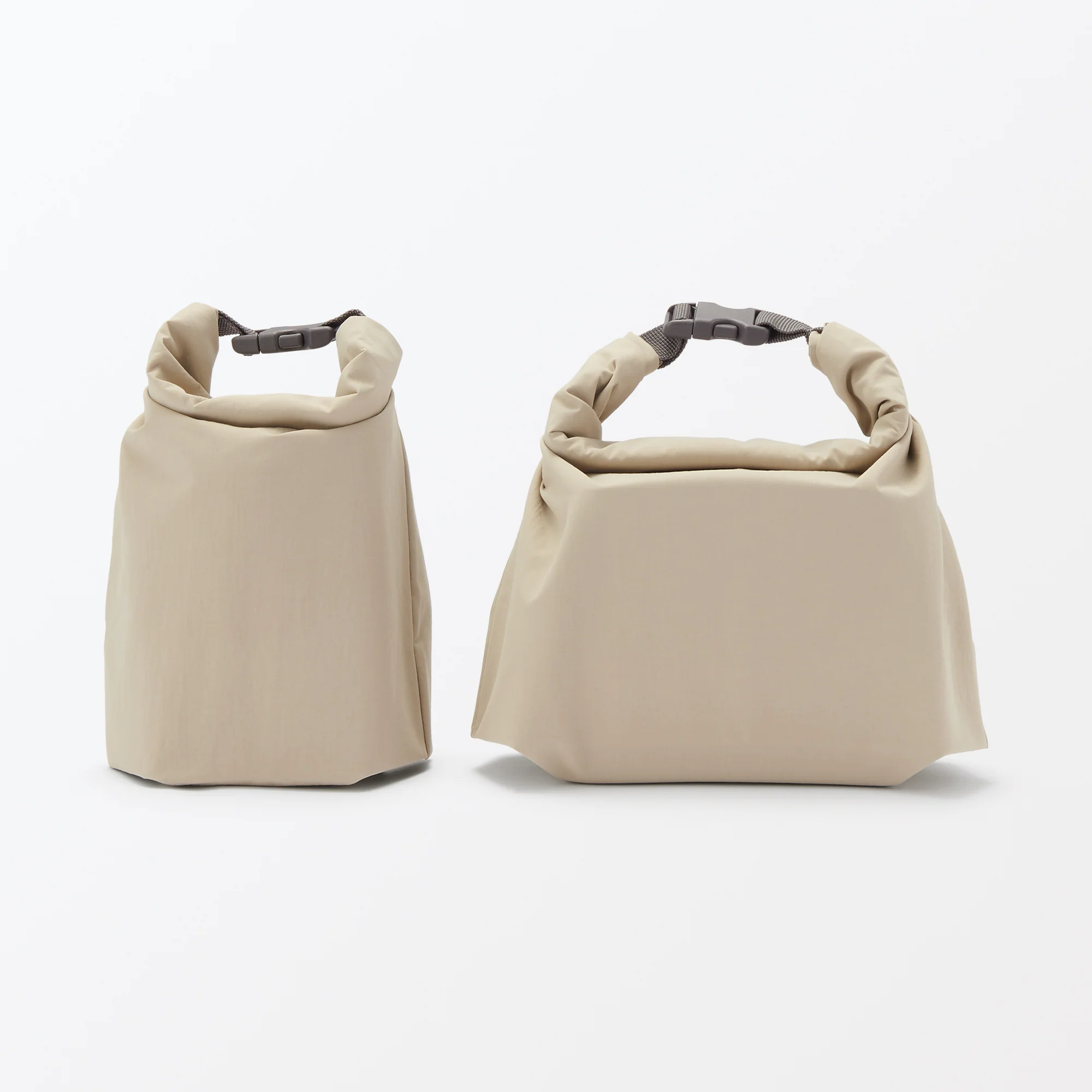 Adjustable Roll-Top Lunch Bag Beige - Large - Image 10