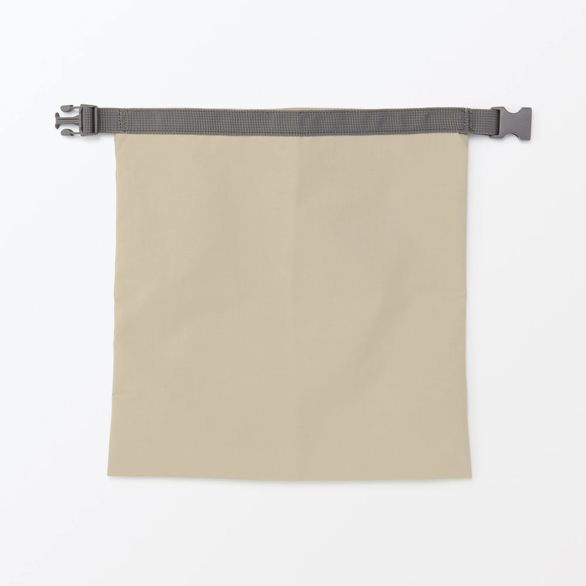 Adjustable Roll-Top Lunch Bag Beige - Large - Image 4