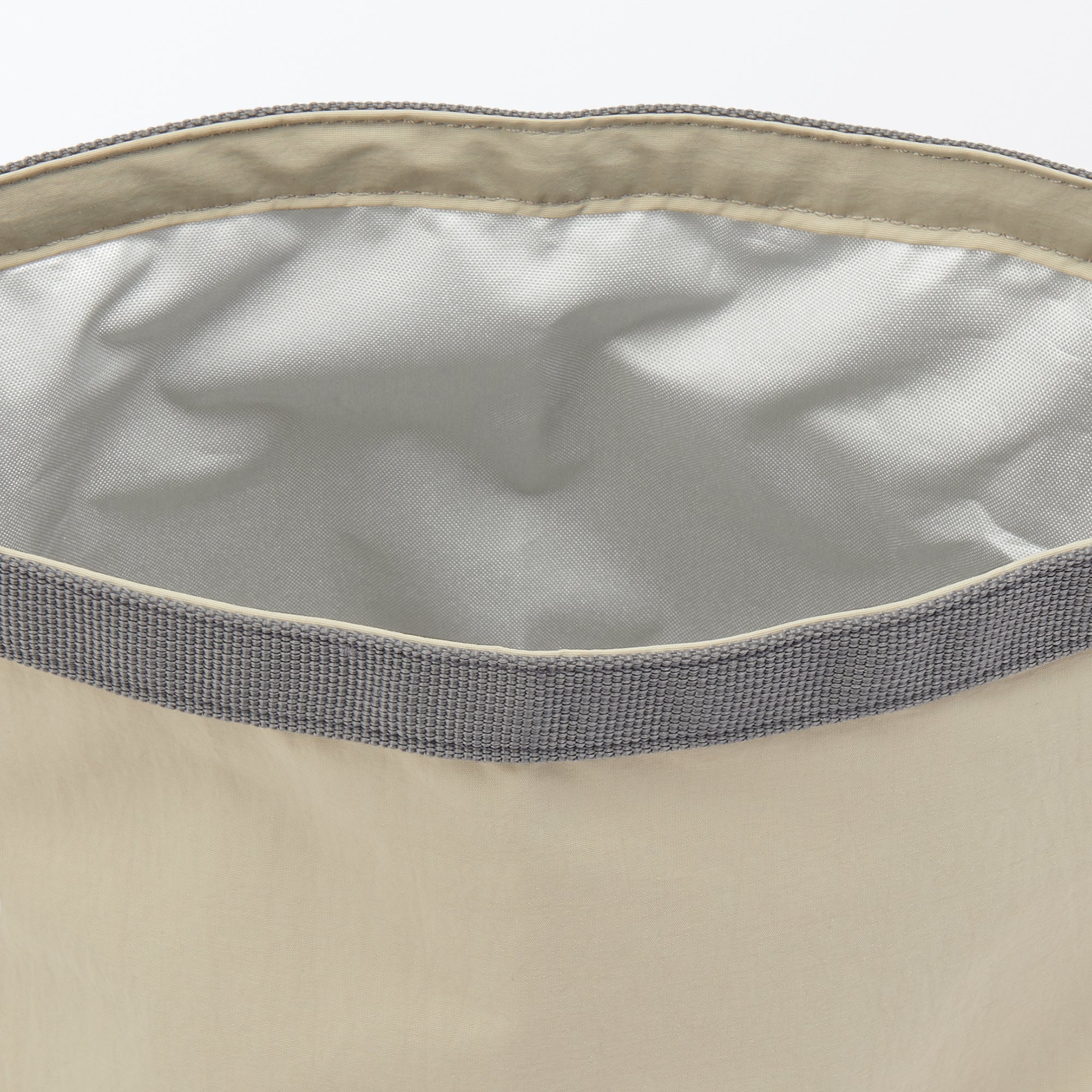 Adjustable Roll-Top Lunch Bag Beige - Large - Image 5