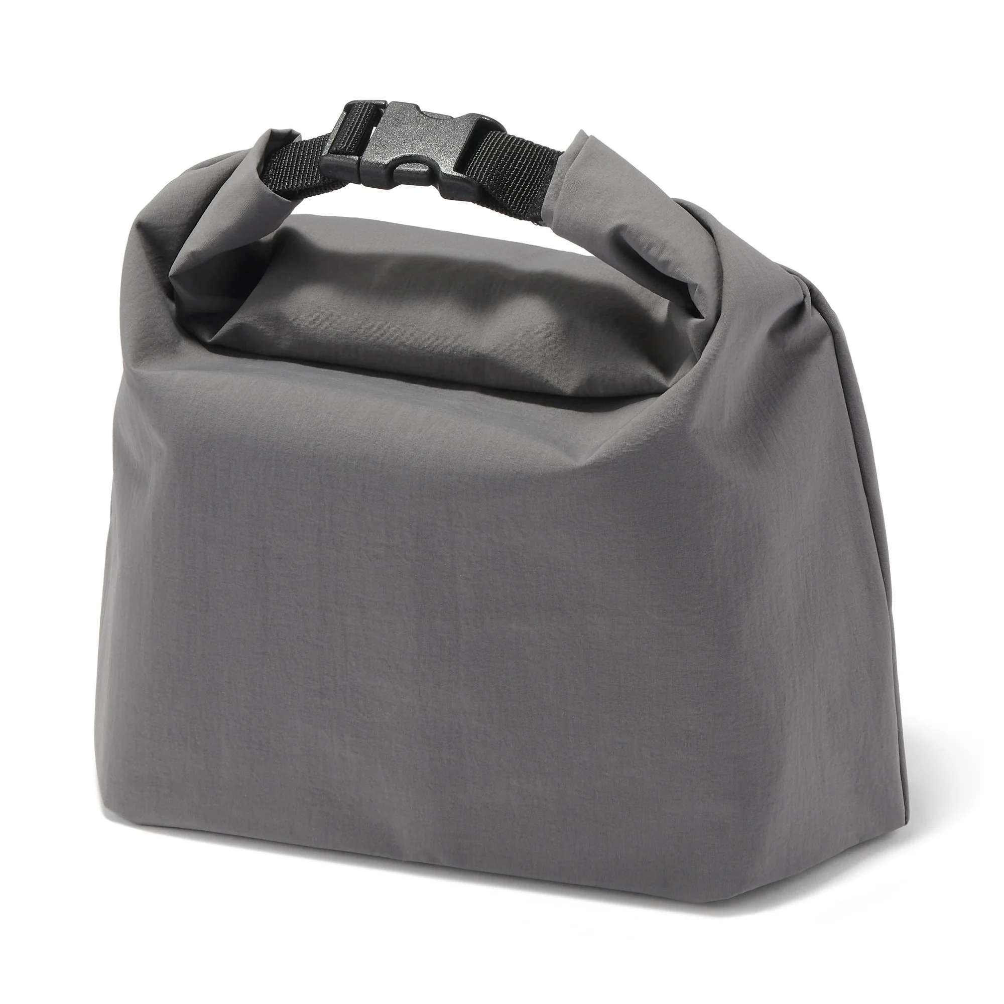 Adjustable Roll-Top Lunch Bag Grey - Large