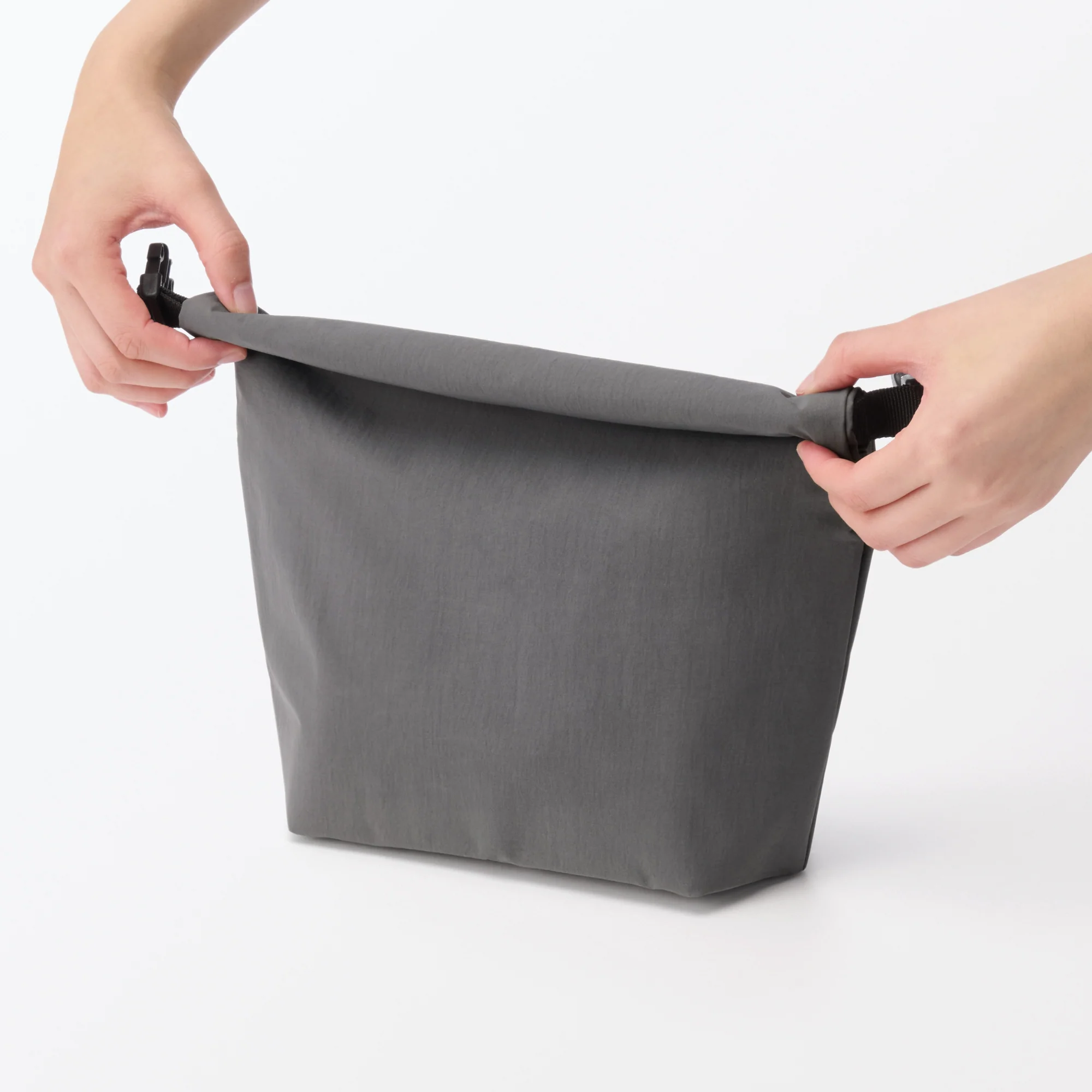 Adjustable Roll-Top Lunch Bag Grey - Large - Image 7