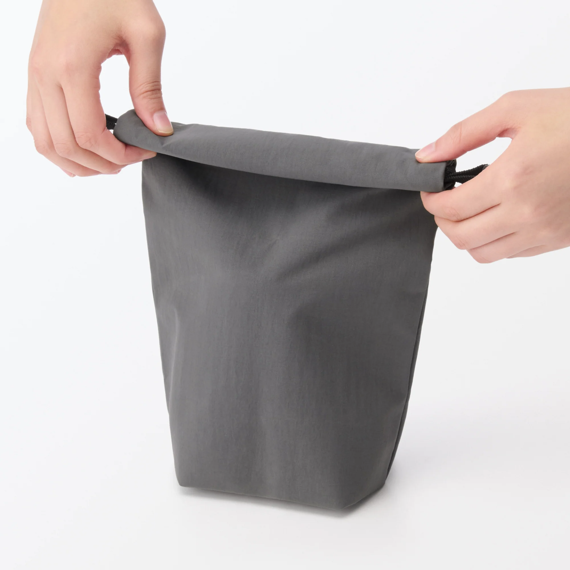 Adjustable Roll-Top Lunch Bag Grey - Small - Image 7