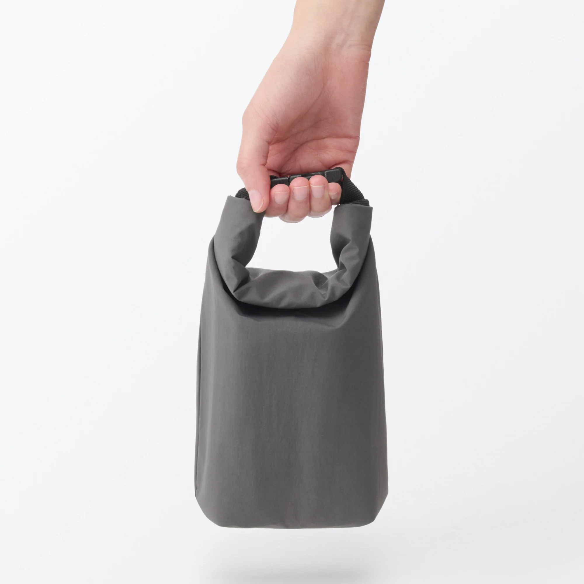 Adjustable Roll-Top Lunch Bag Grey - Small - Image 8