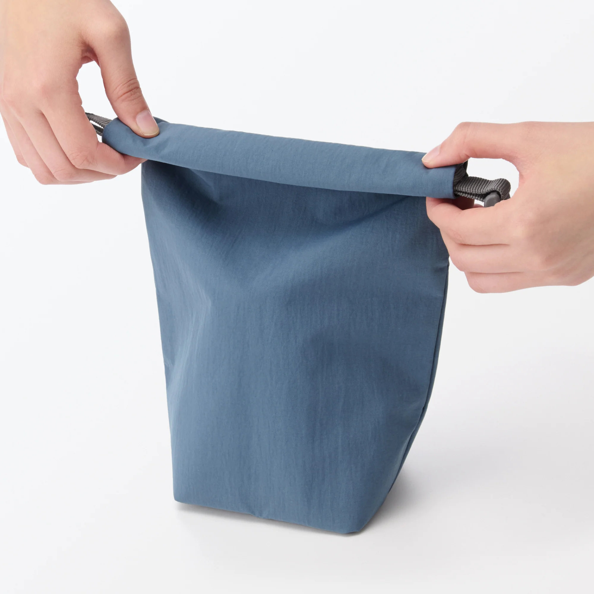 Adjustable Roll-Top Lunch Bag Smoky Blue - Small - Image 7