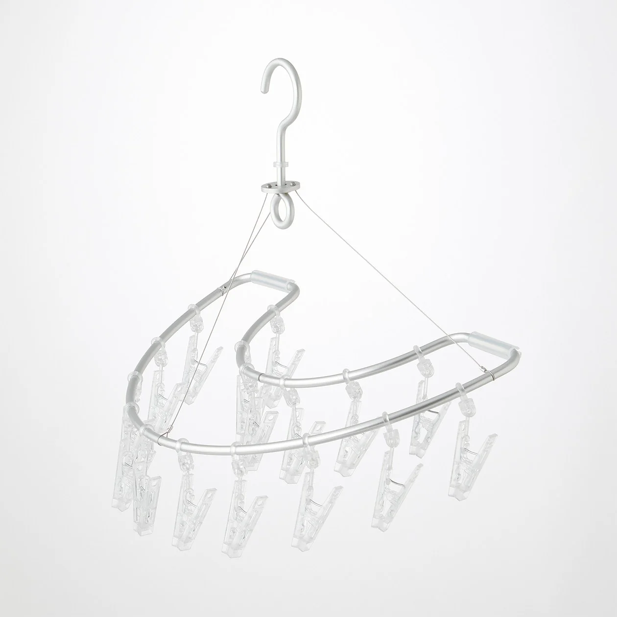 Aluminum Semicircle Hanger with Pegs - Image 3