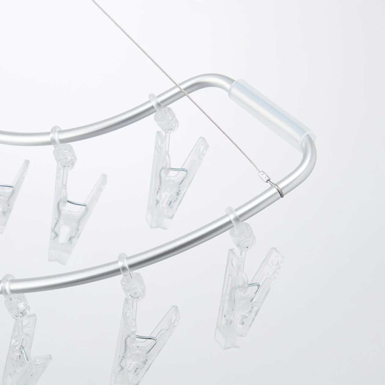 Aluminum Semicircle Hanger with Pegs - Image 6