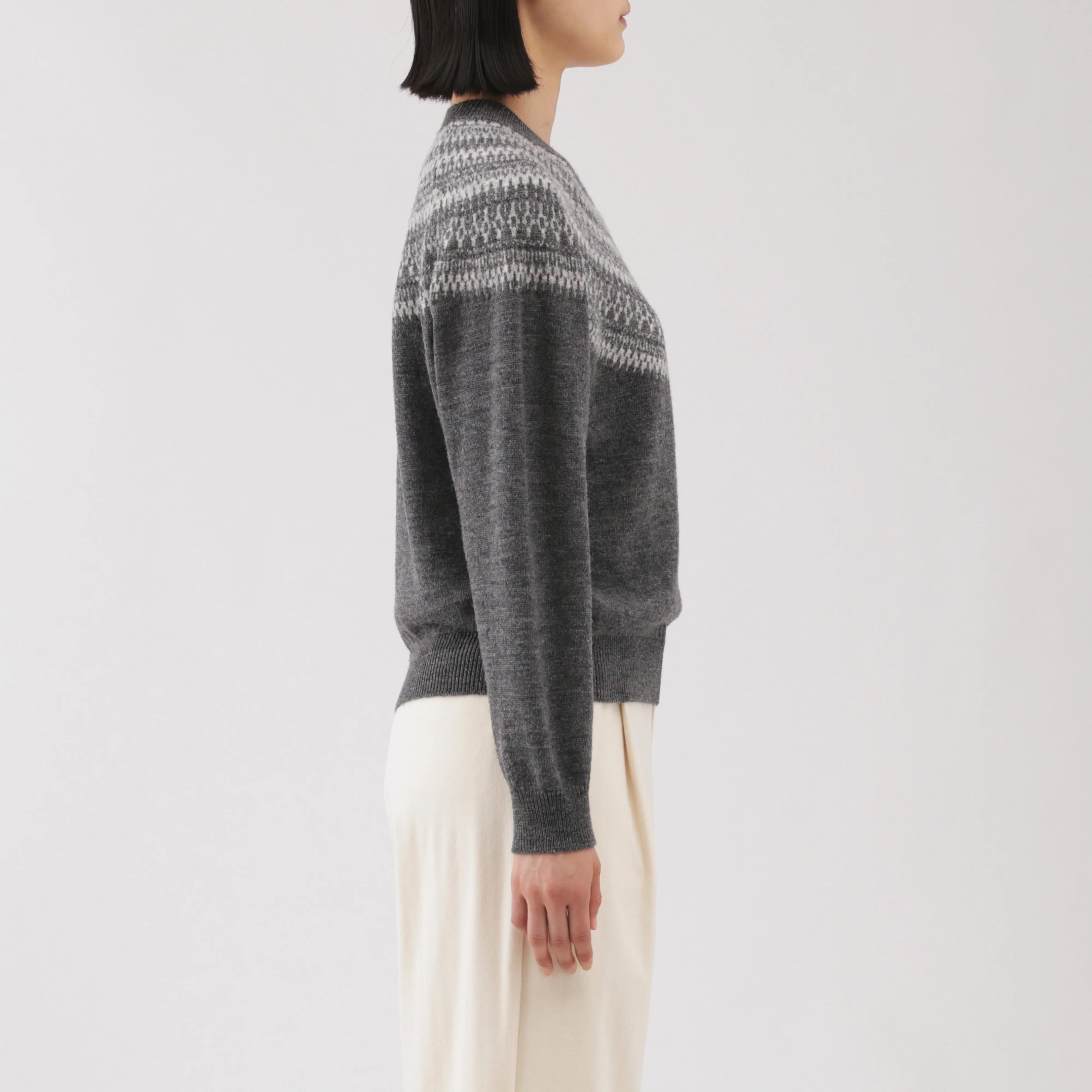 Andes Wool Blend Jacquard Sweater - Image 12
