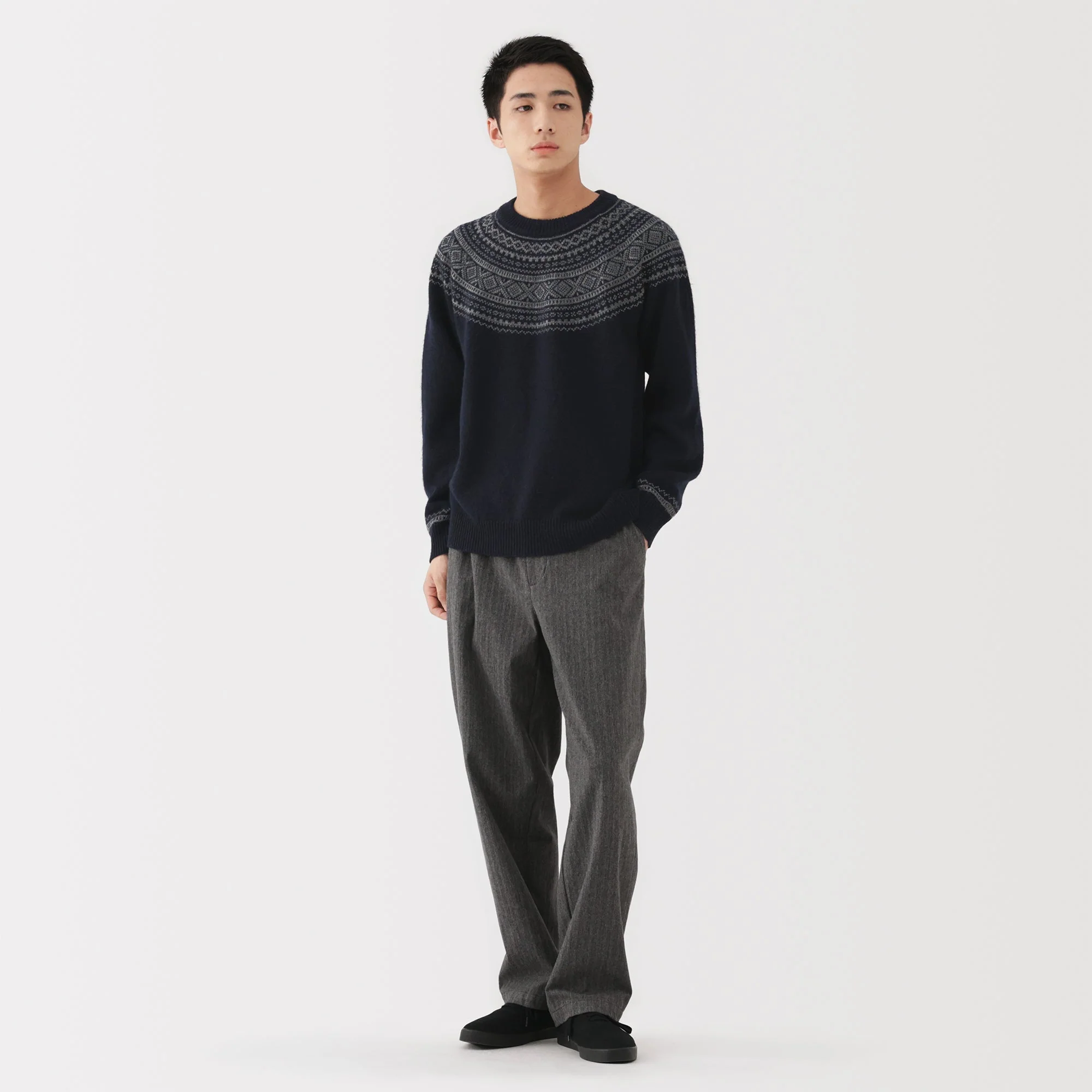 Andes Wool Jacquard Sweater - Image 4
