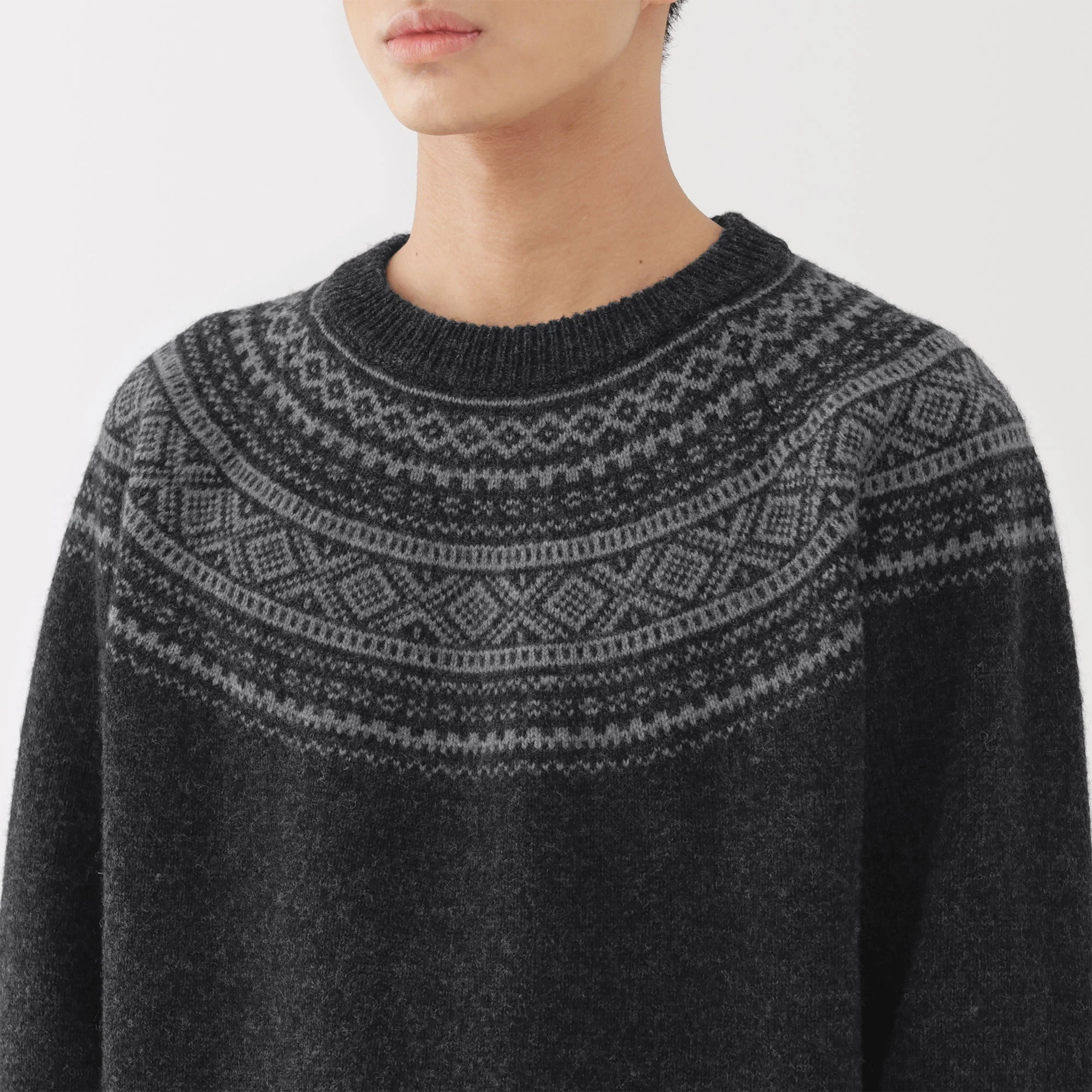Andes Wool Jacquard Sweater - Image 7