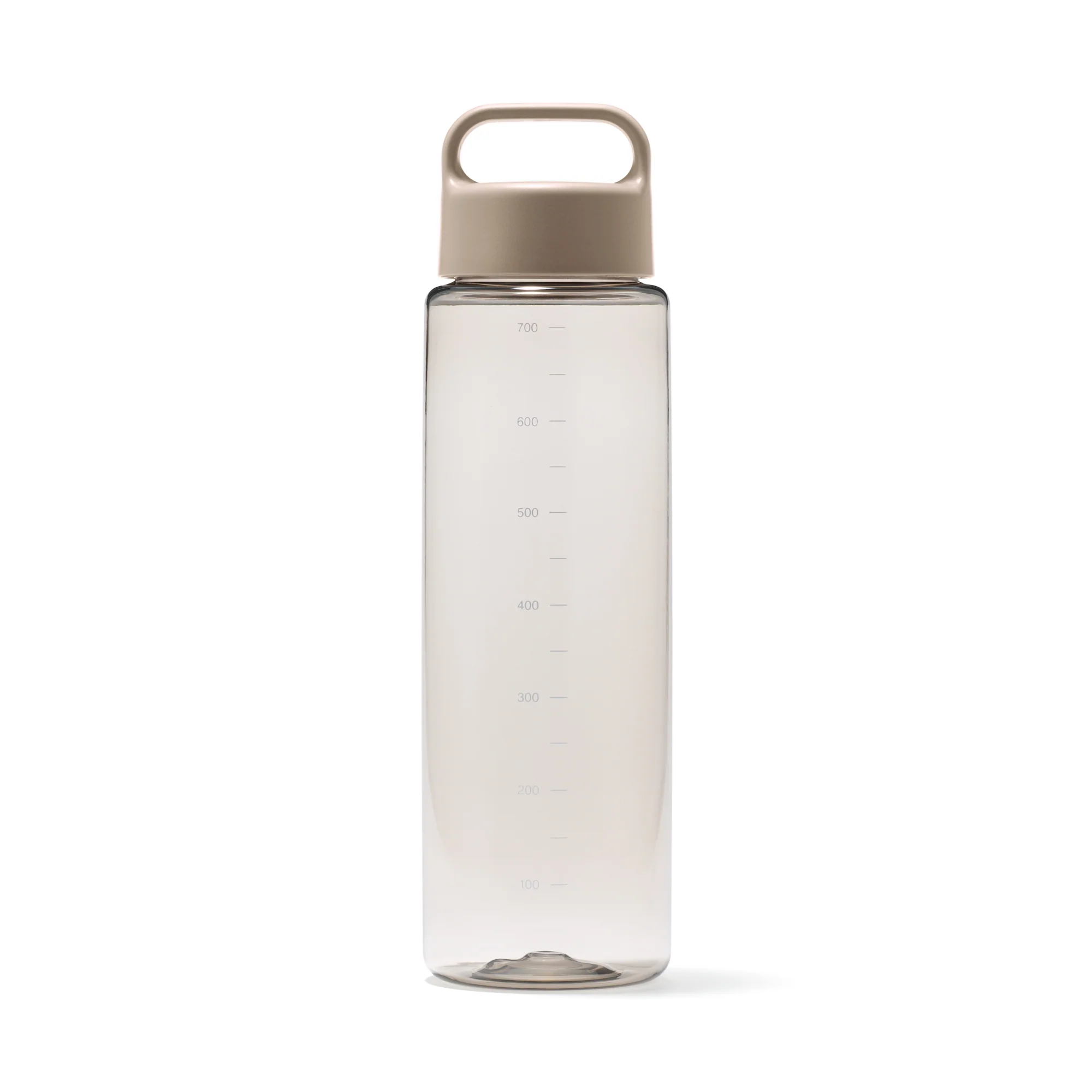 Easy-to-Carry Water Bottle With Scale - Sand Beige (700ml)