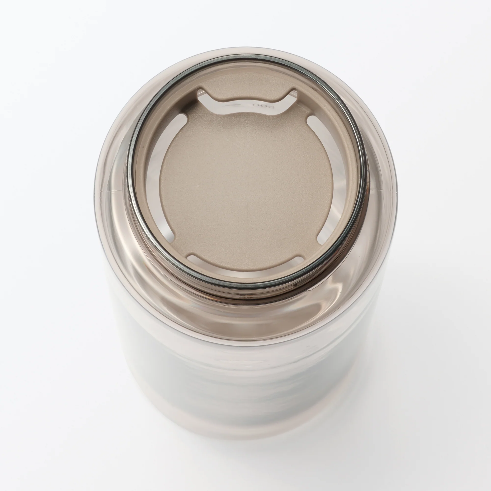 Easy-to-Carry Water Bottle With Scale - Sand Beige (700ml) - Image 2
