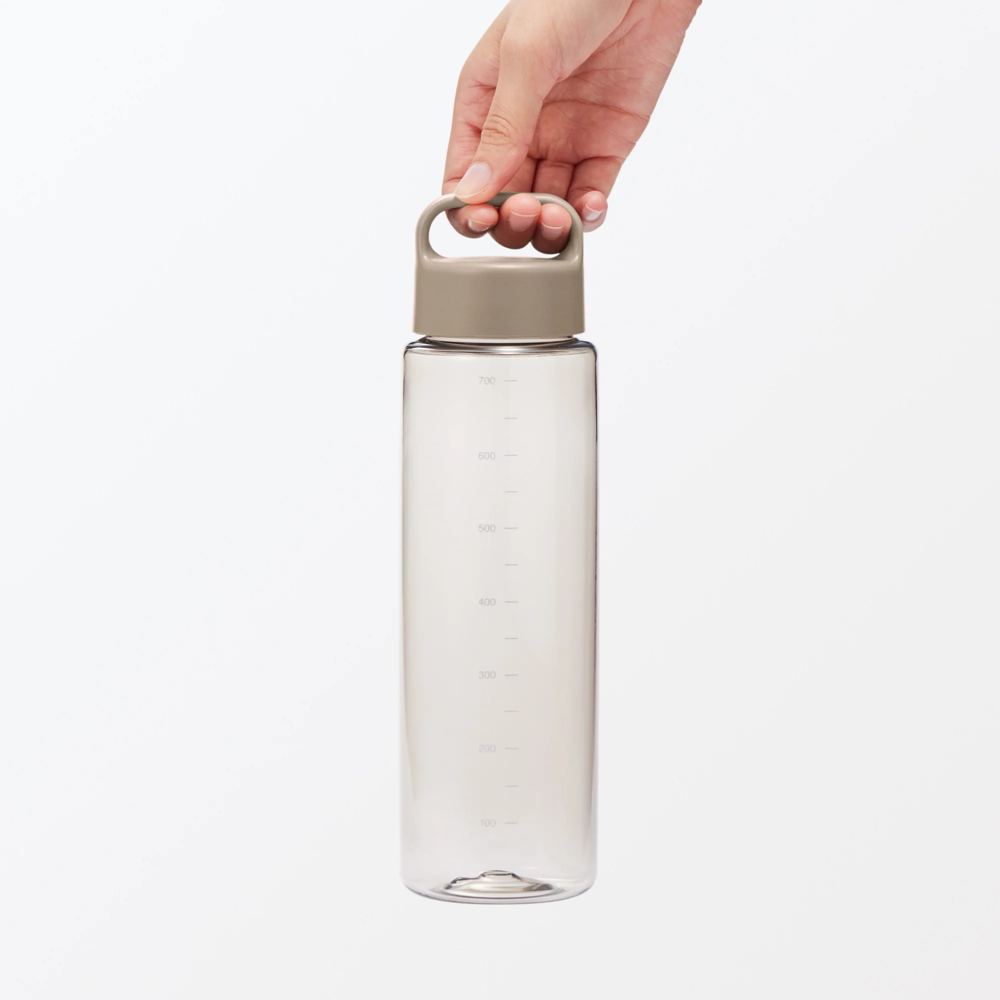 Easy-to-Carry Water Bottle With Scale - Sand Beige (700ml) - Image 6