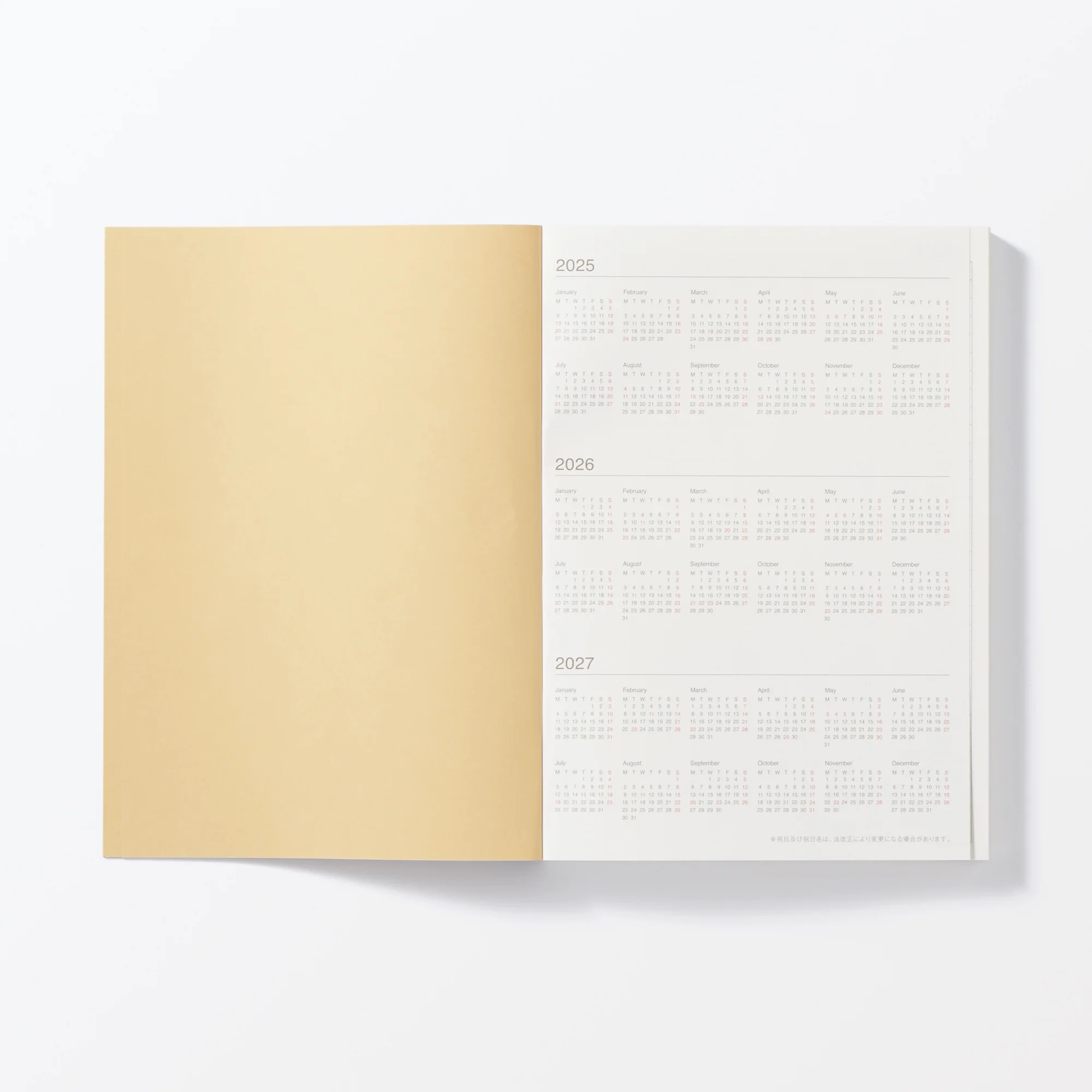B6 Monthly/Weekly Planner From Dec. 2025 - Image 3