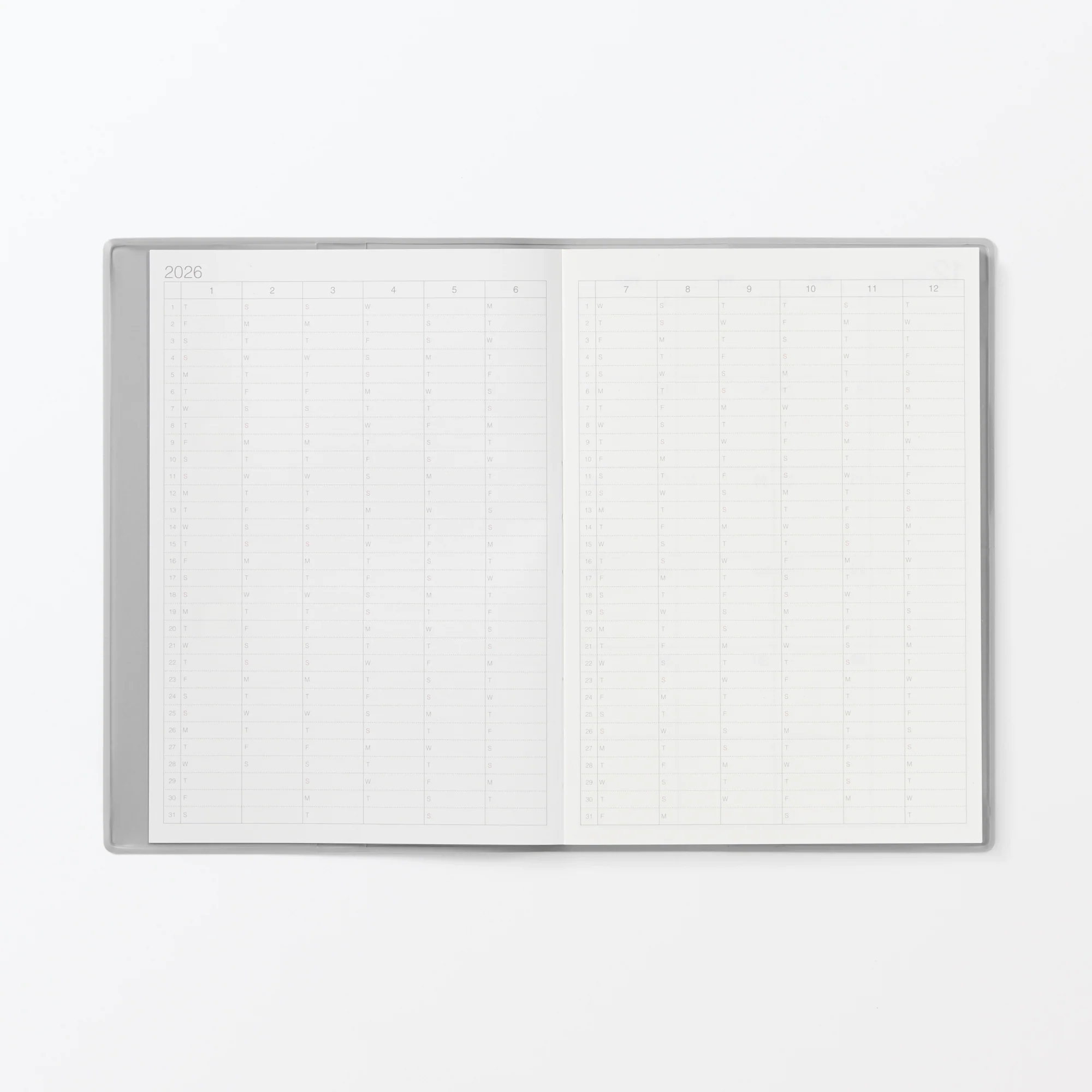 B6 Monthly/Weekly Planner From Dec. 2025 - No Holidays - Image 5