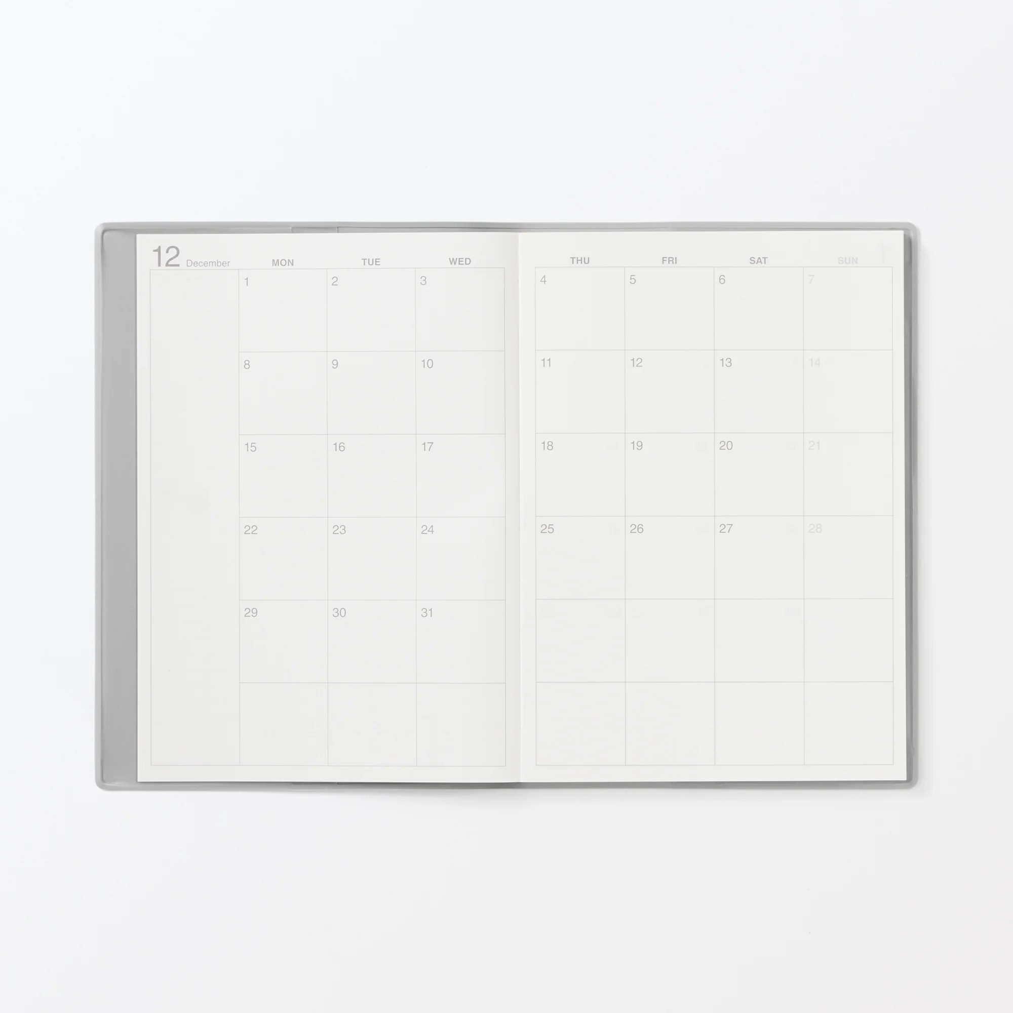 B6 Monthly/Weekly Planner From Dec. 2025 - No Holidays - Image 6