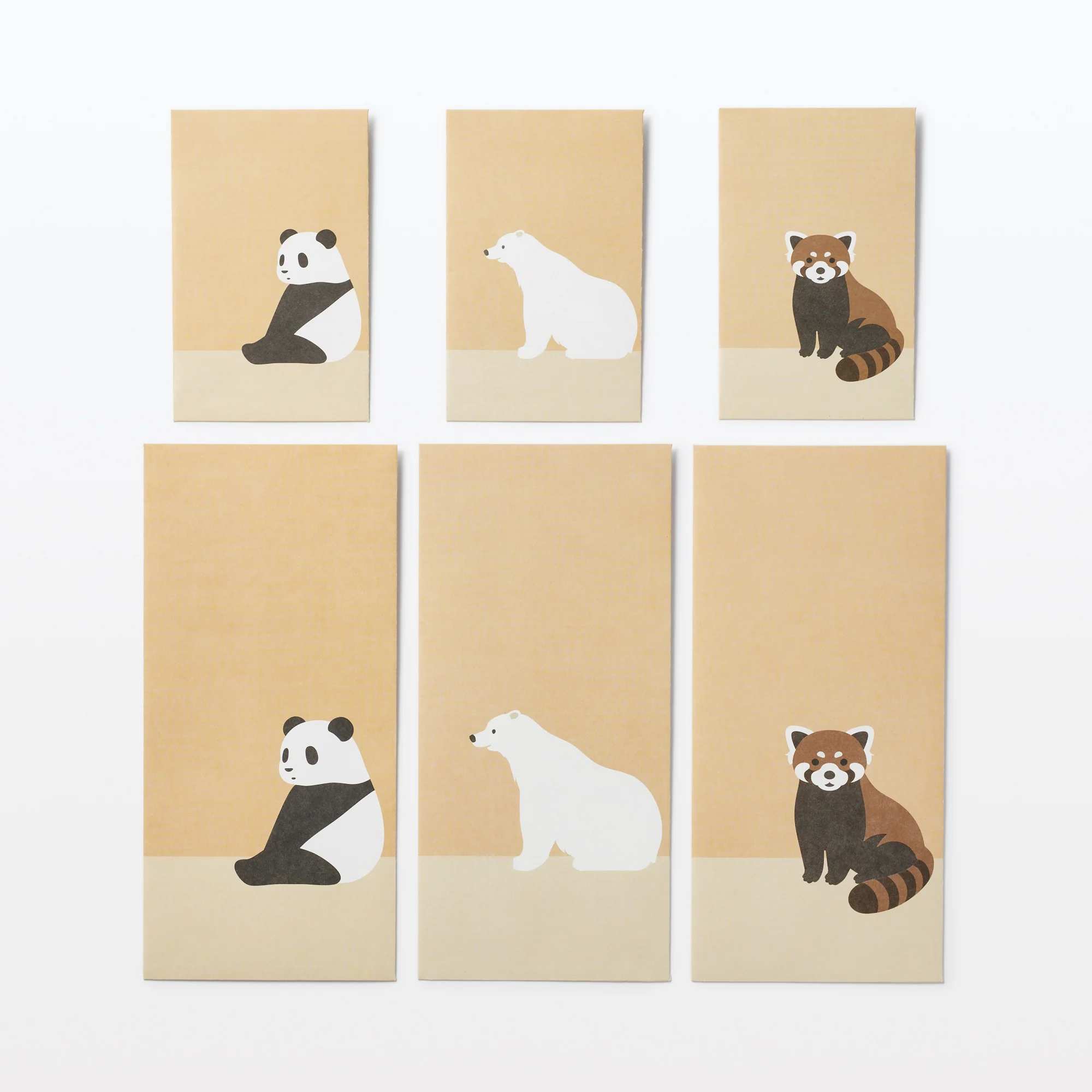 Bamboo Paper Petit Envelope - Small - Red Panda - Image 4