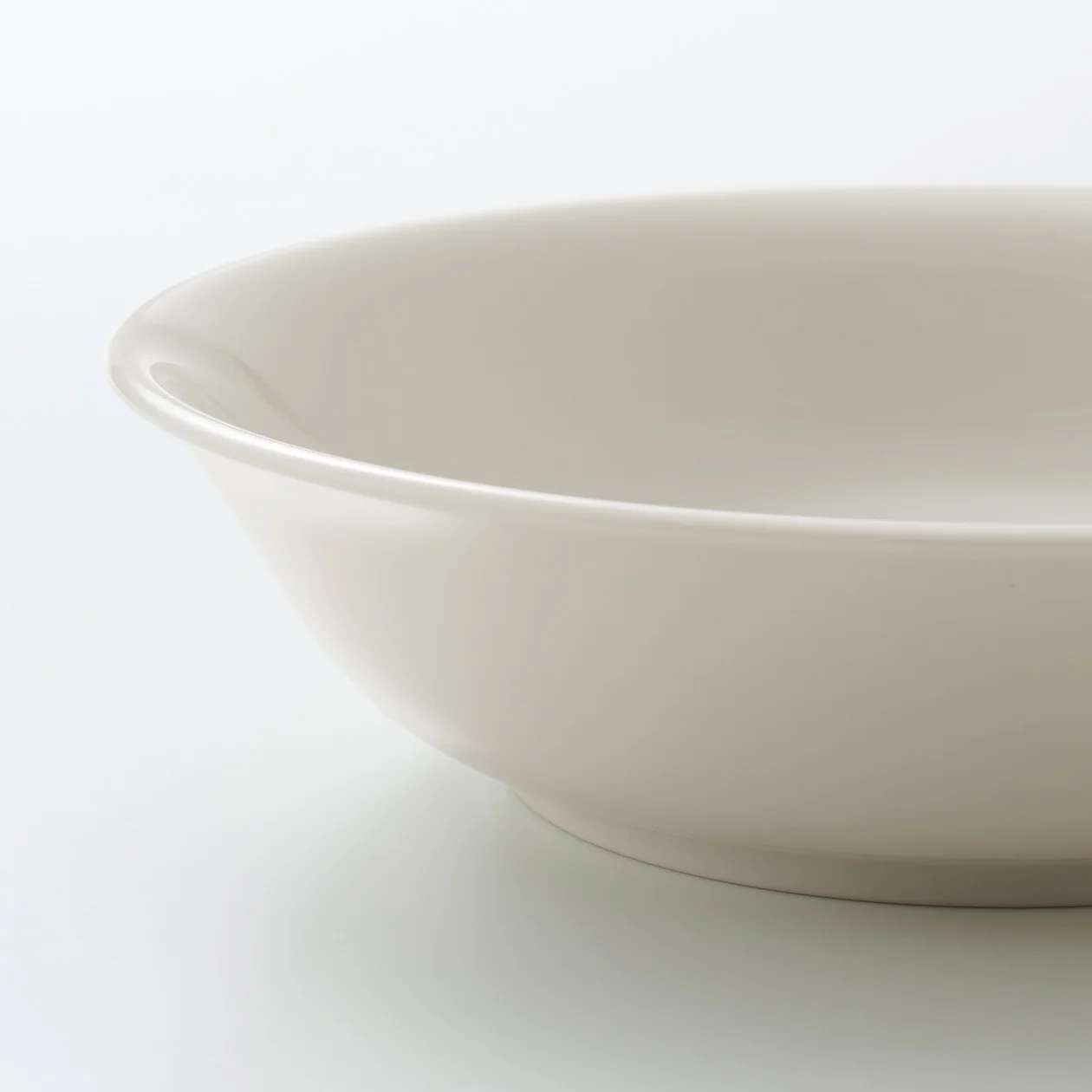 Beige Porcelain Deep Dish - Image 5