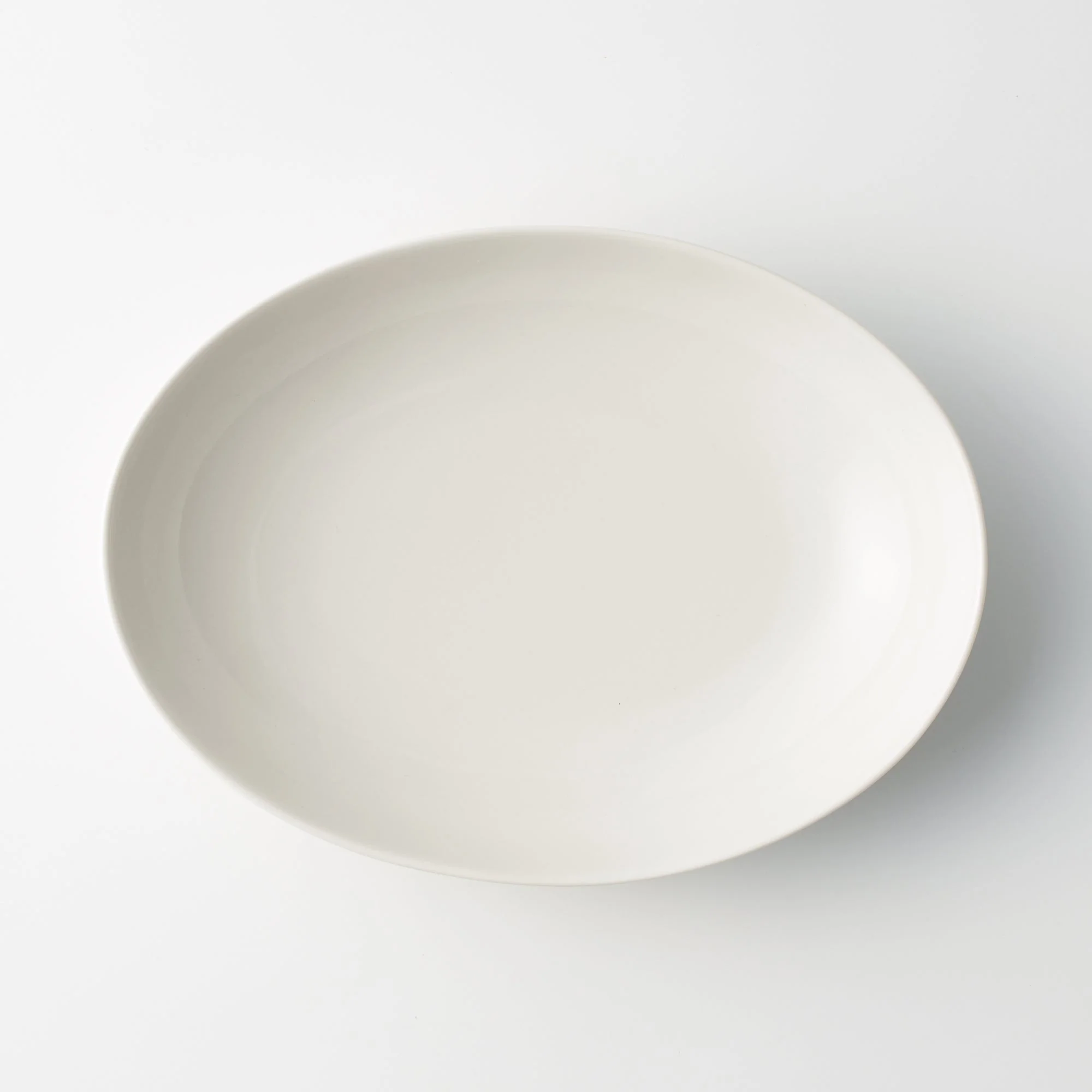 Beige Porcelain Oval Dish - Image 8