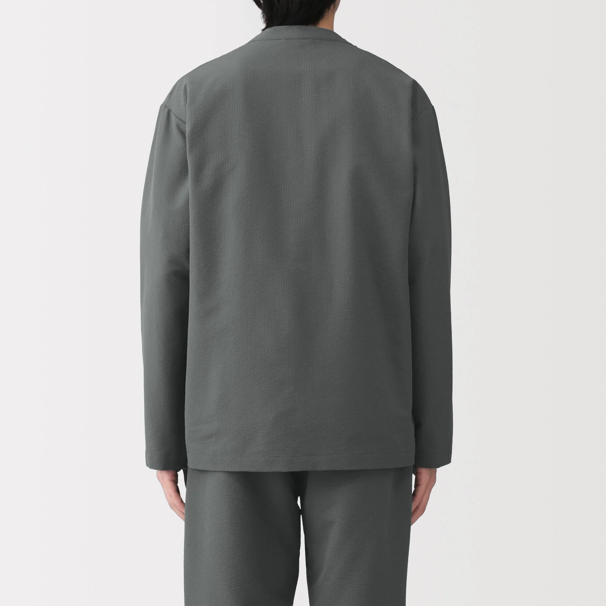 Breathable Seersucker Cardigan - Image 6