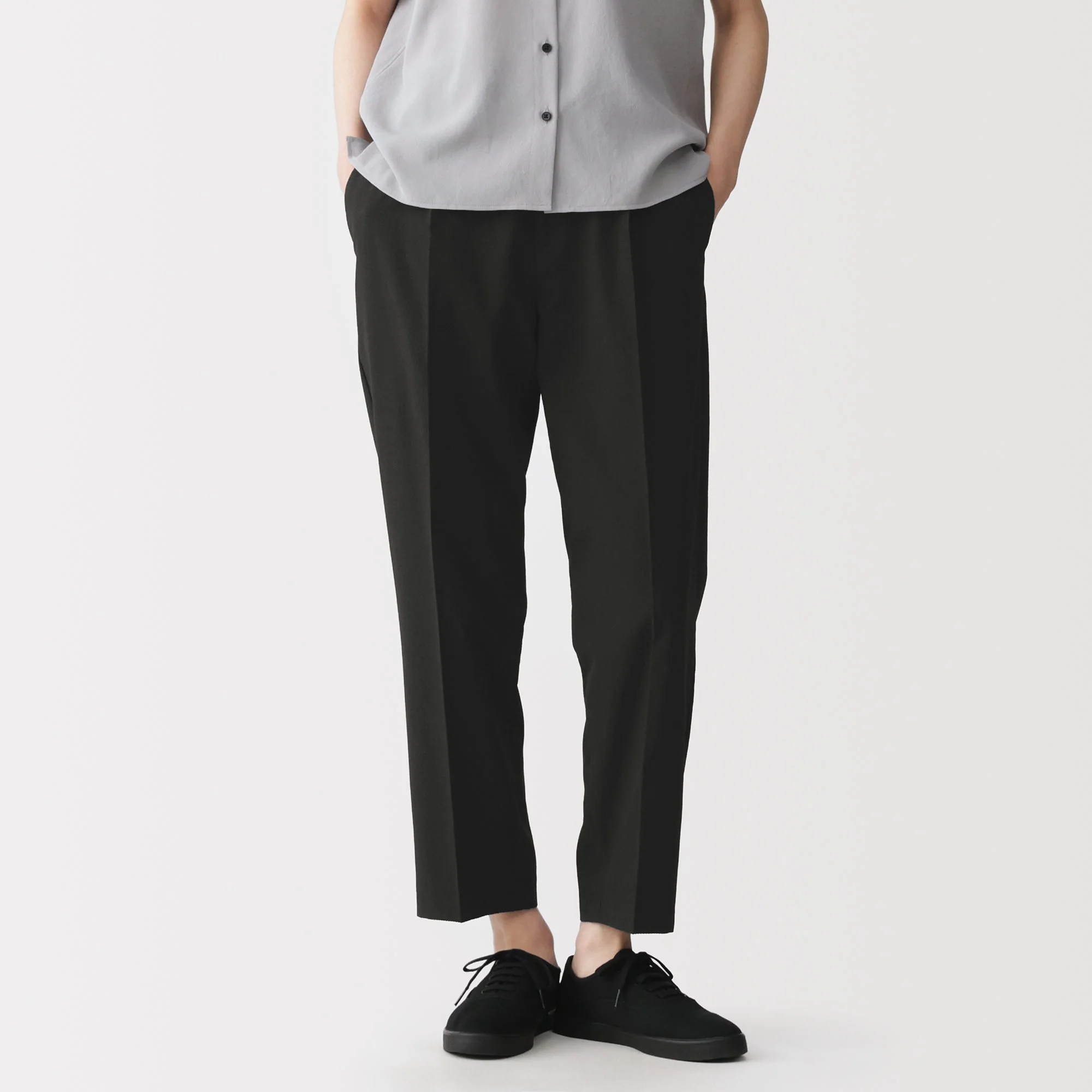 Breathable Seersucker Tapered Pants - Image 21