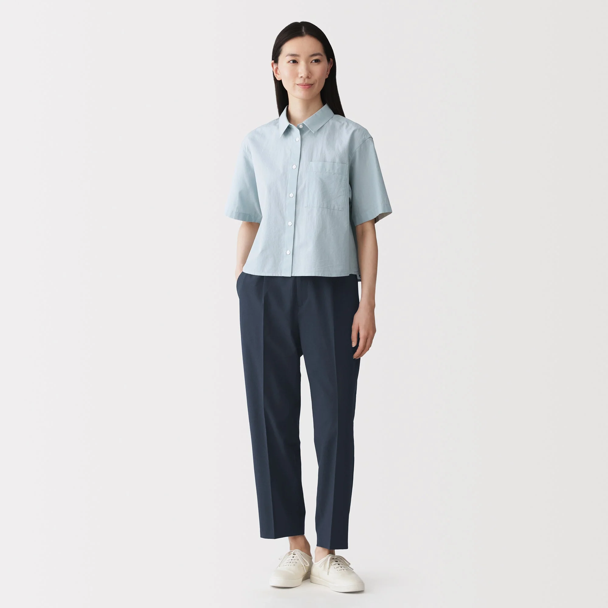 Breathable Seersucker Tapered Pants - Image 31