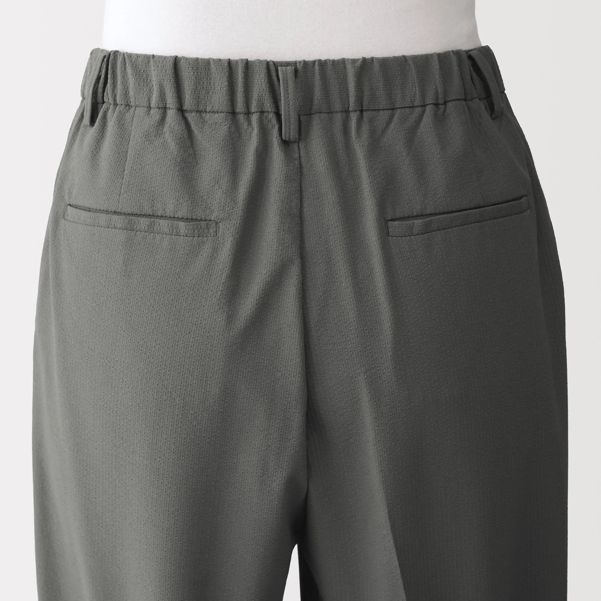 Breathable Seersucker Tapered Pants - Image 35