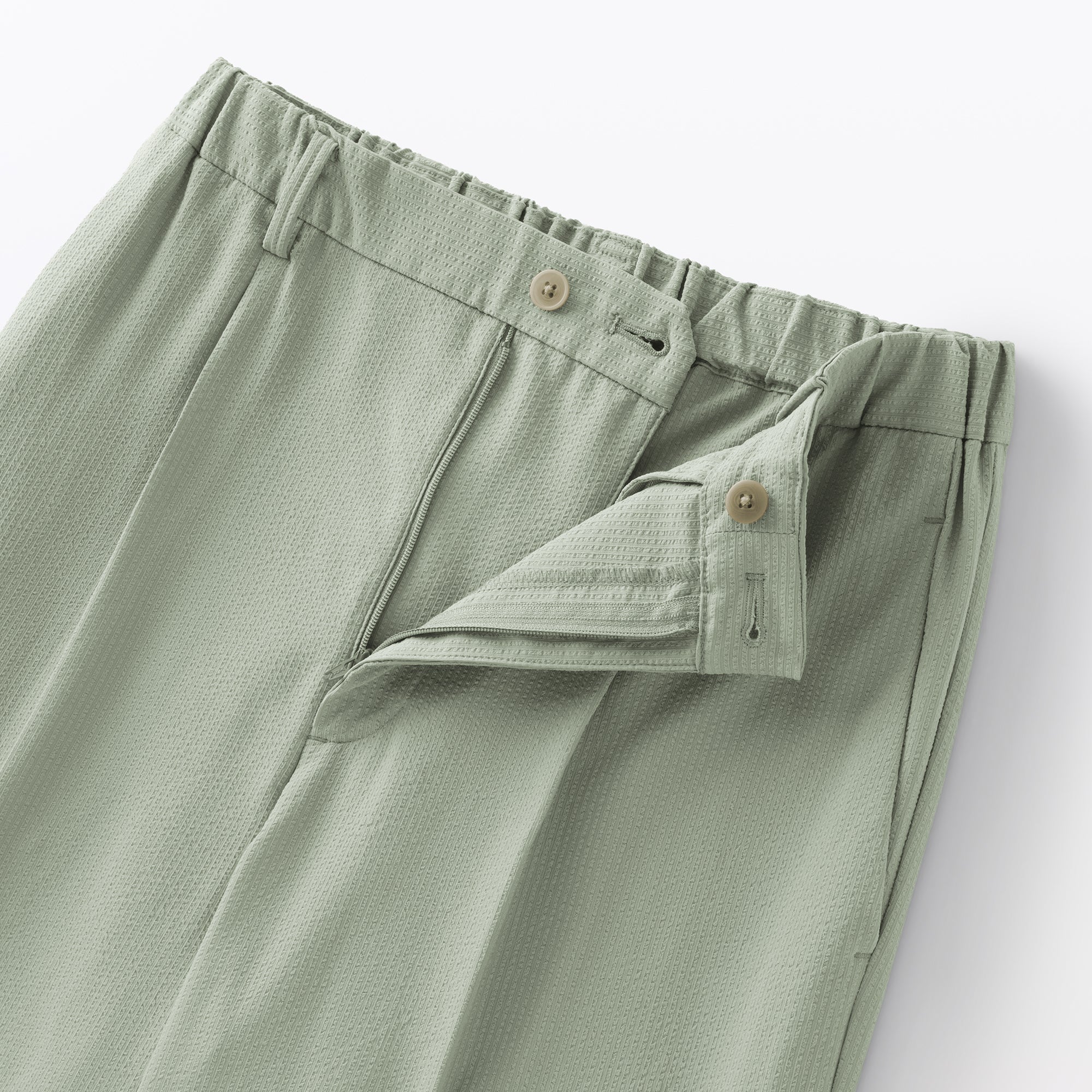 Breathable Seersucker Tapered Pants - Image 9
