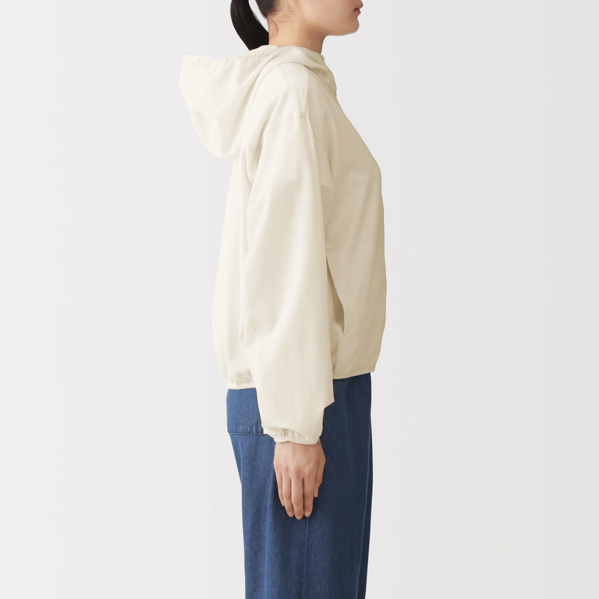 Breathable Seersucker Zip Hoodie - Image 14
