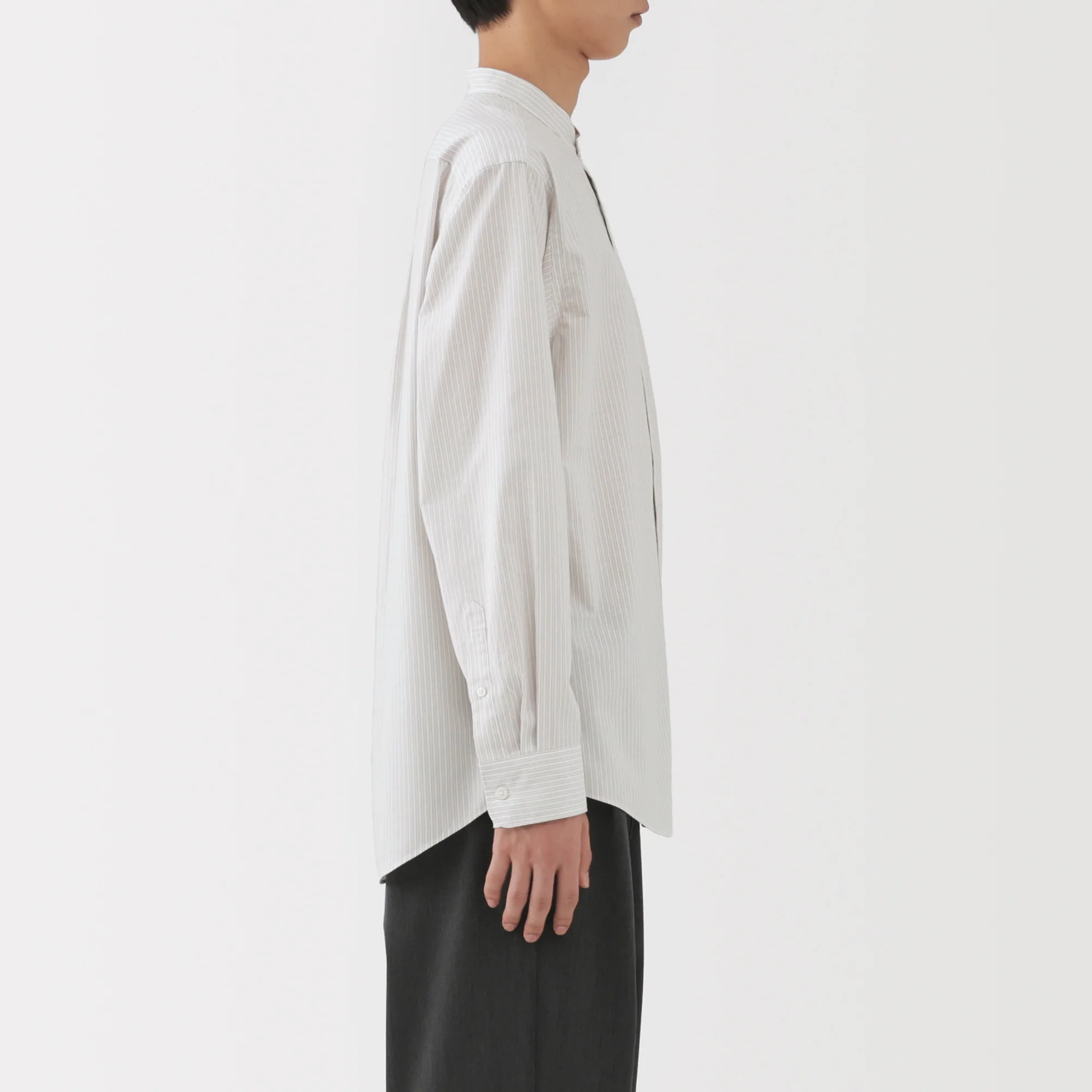 Broadcloth Stand Collar Shirt - Image 23