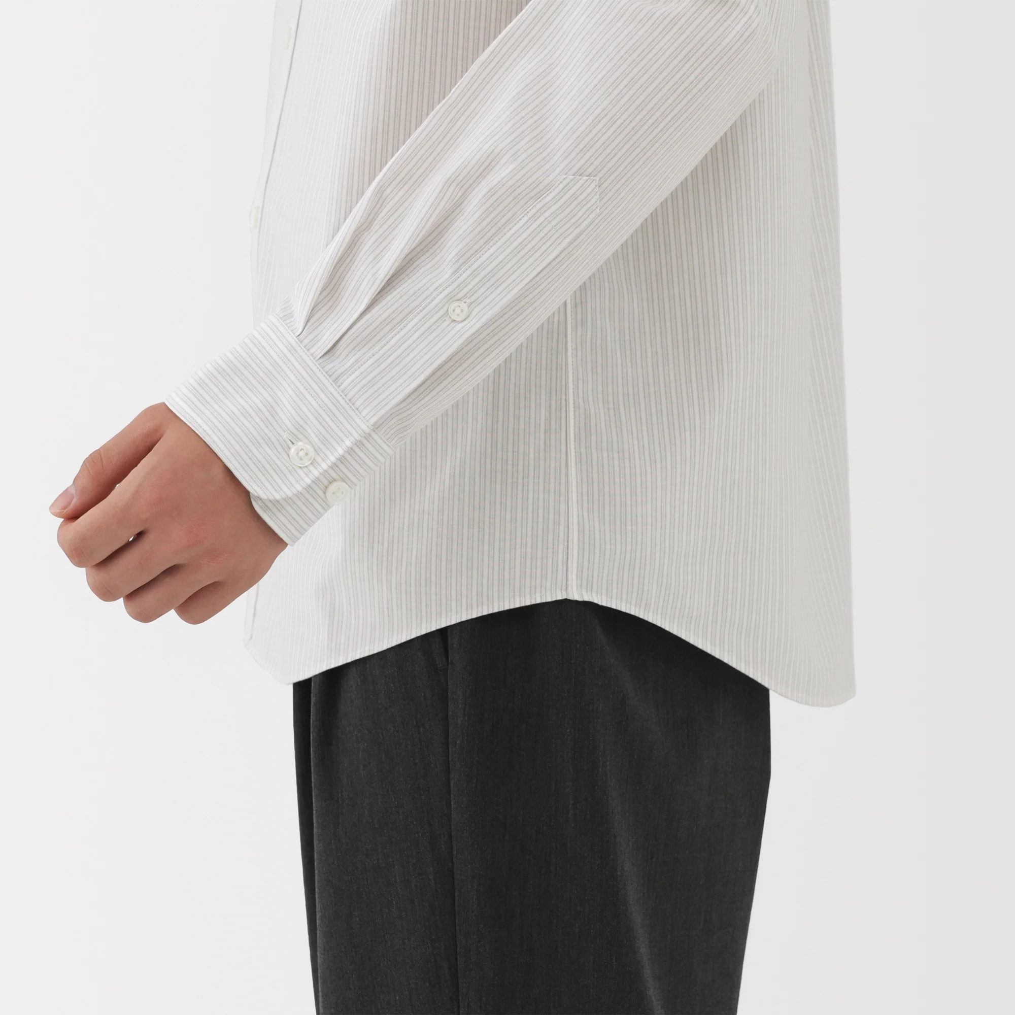 Broadcloth Stand Collar Shirt - Image 26