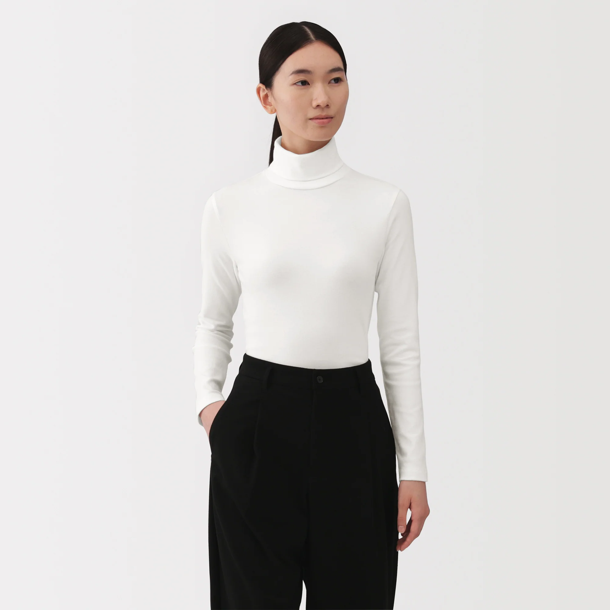 Brushed Turtleneck T-Shirt - Image 17