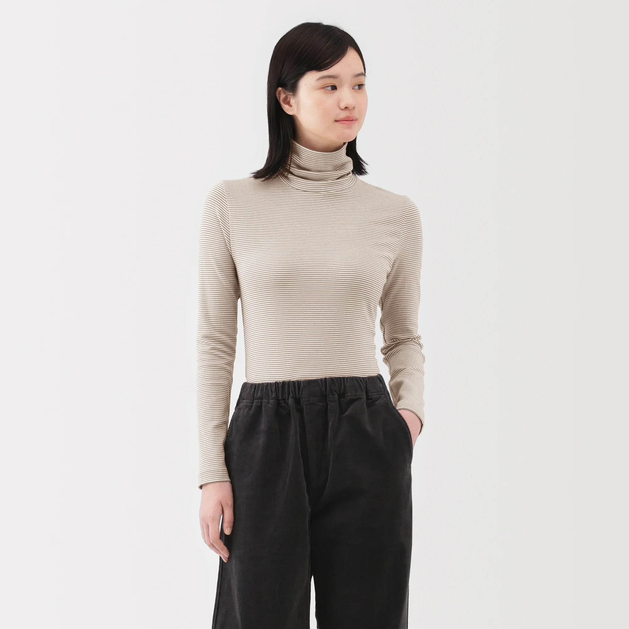 Brushed Turtleneck T-Shirt - Image 3