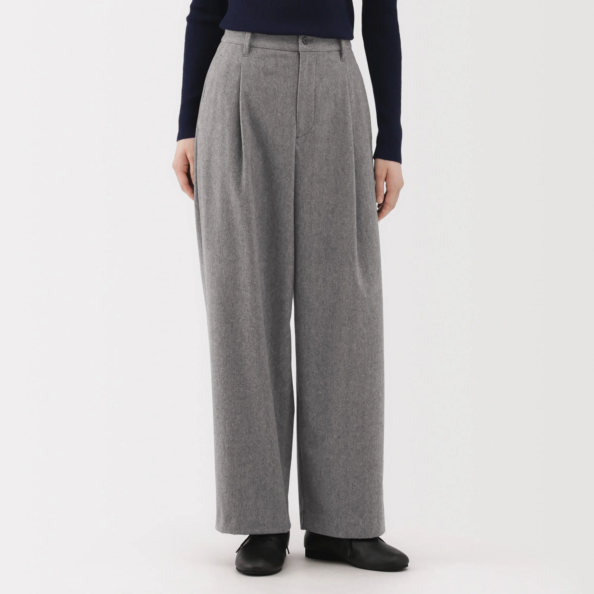 Brushed Wide Pants