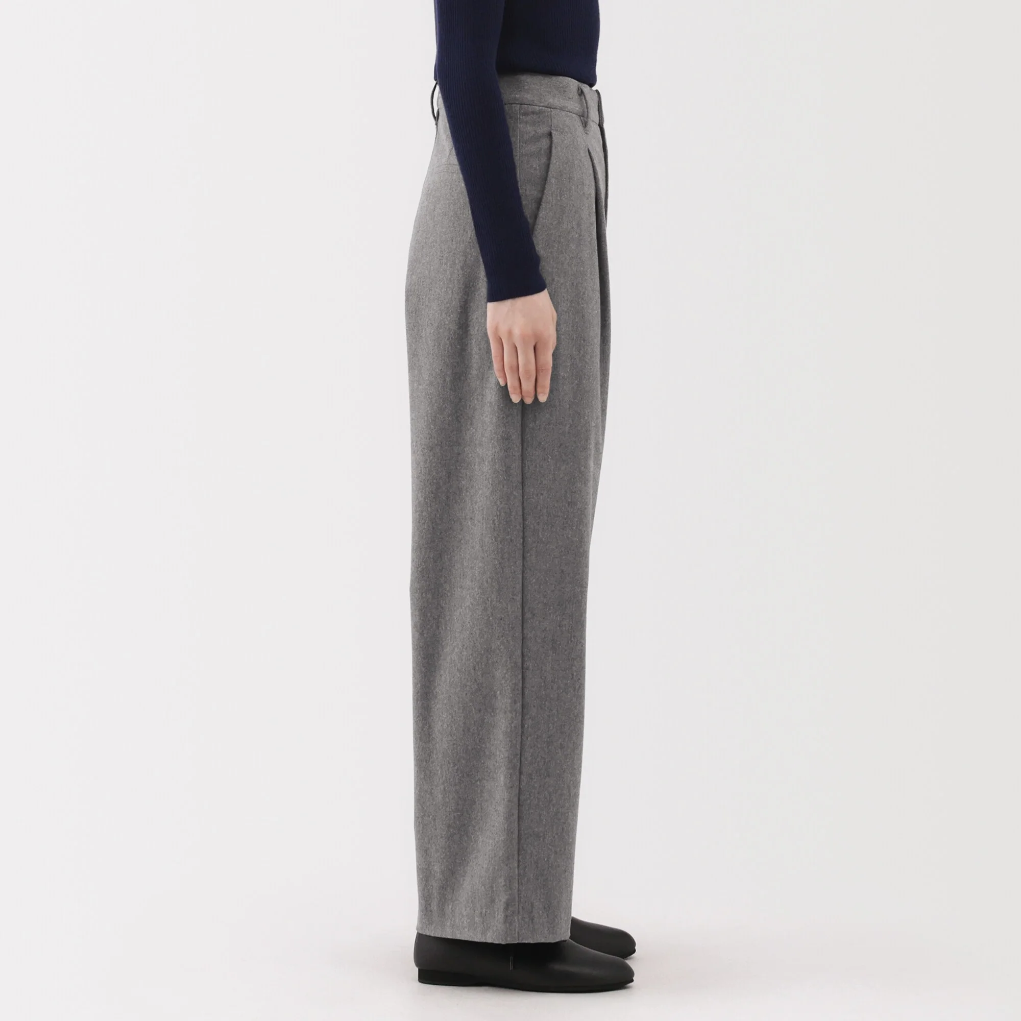 Brushed Wide Pants - Image 3