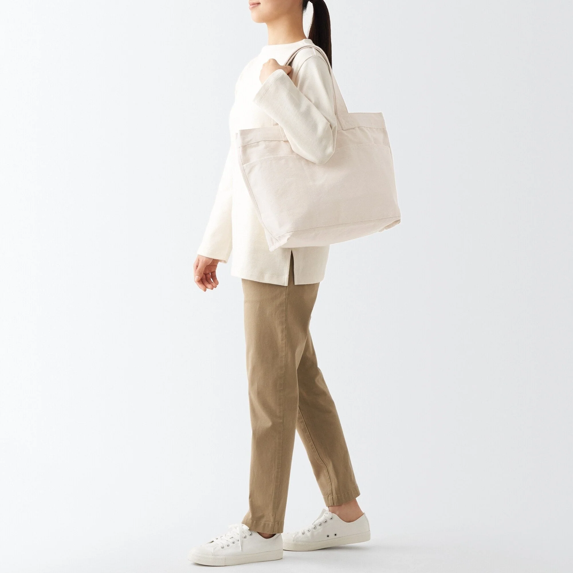 Canvas Wide Tote Bag - Image 16