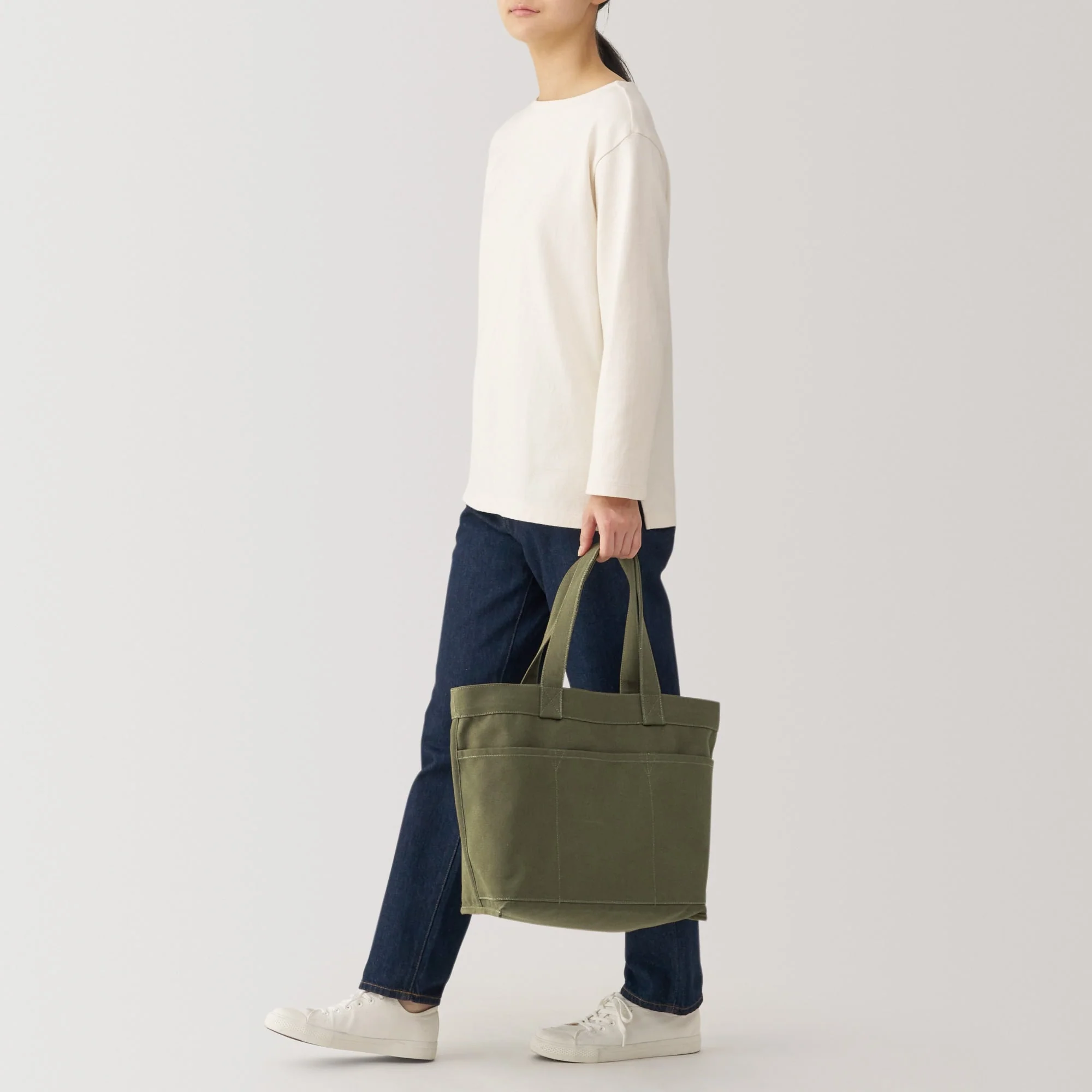 Canvas Wide Tote Bag - Image 24