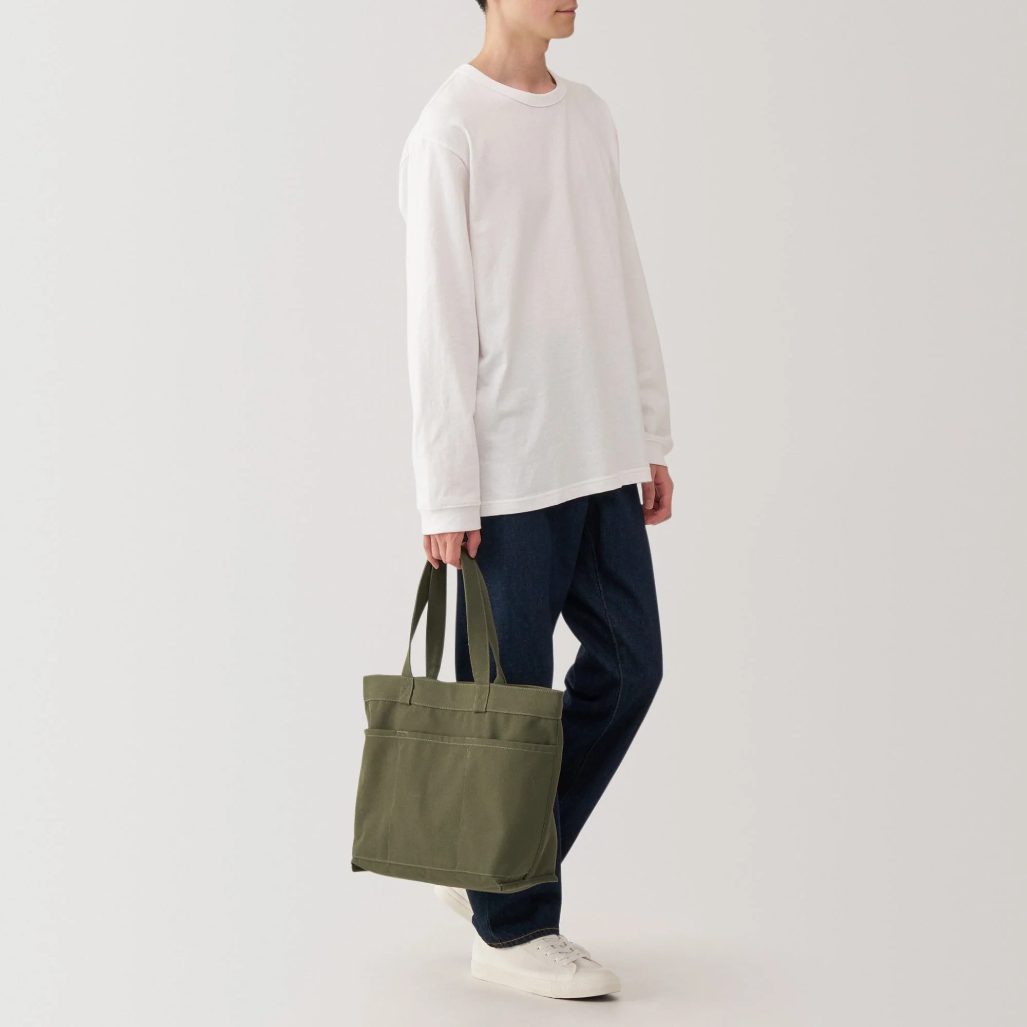 Canvas Wide Tote Bag - Image 25