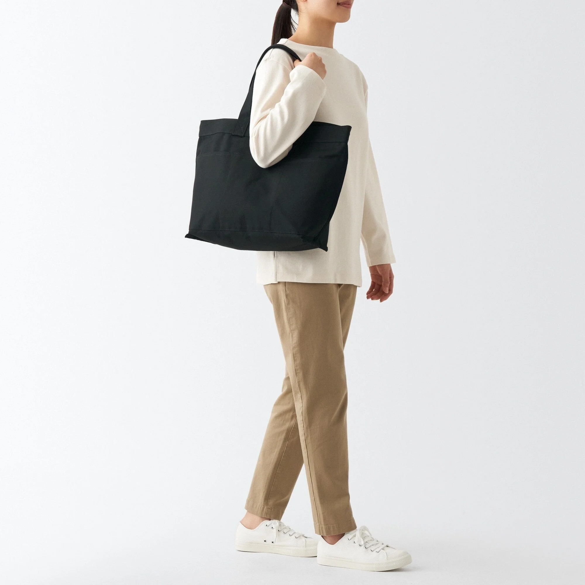Canvas Wide Tote Bag - Image 8