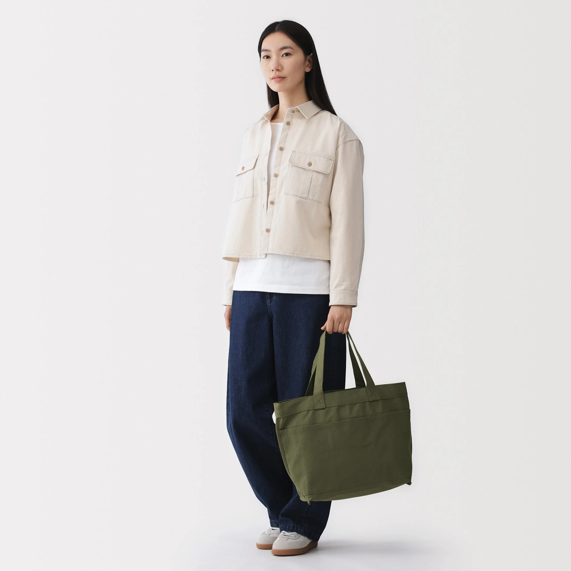 Canvas Wide Tote Bag - Image 10