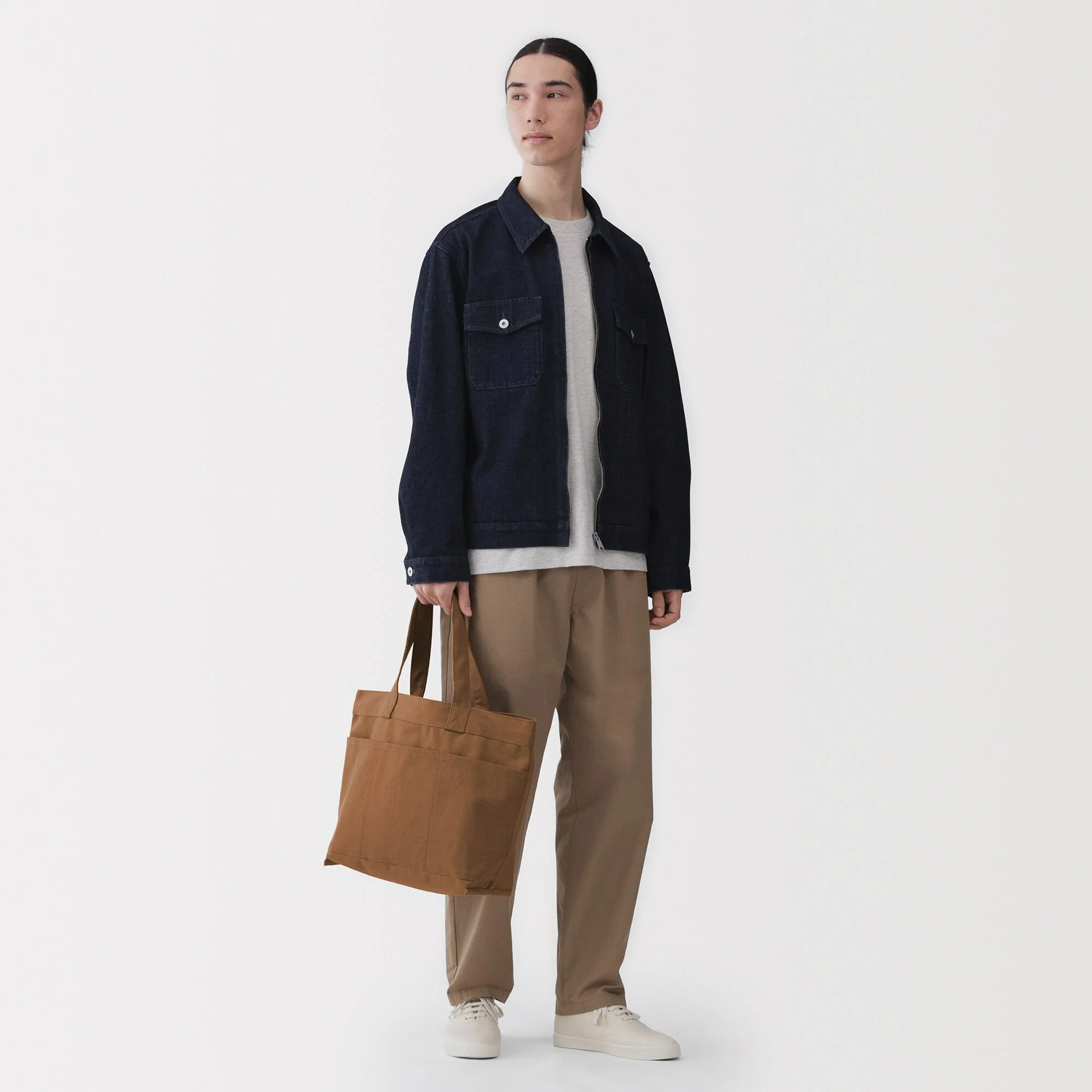 Canvas Wide Tote Bag - Image 18
