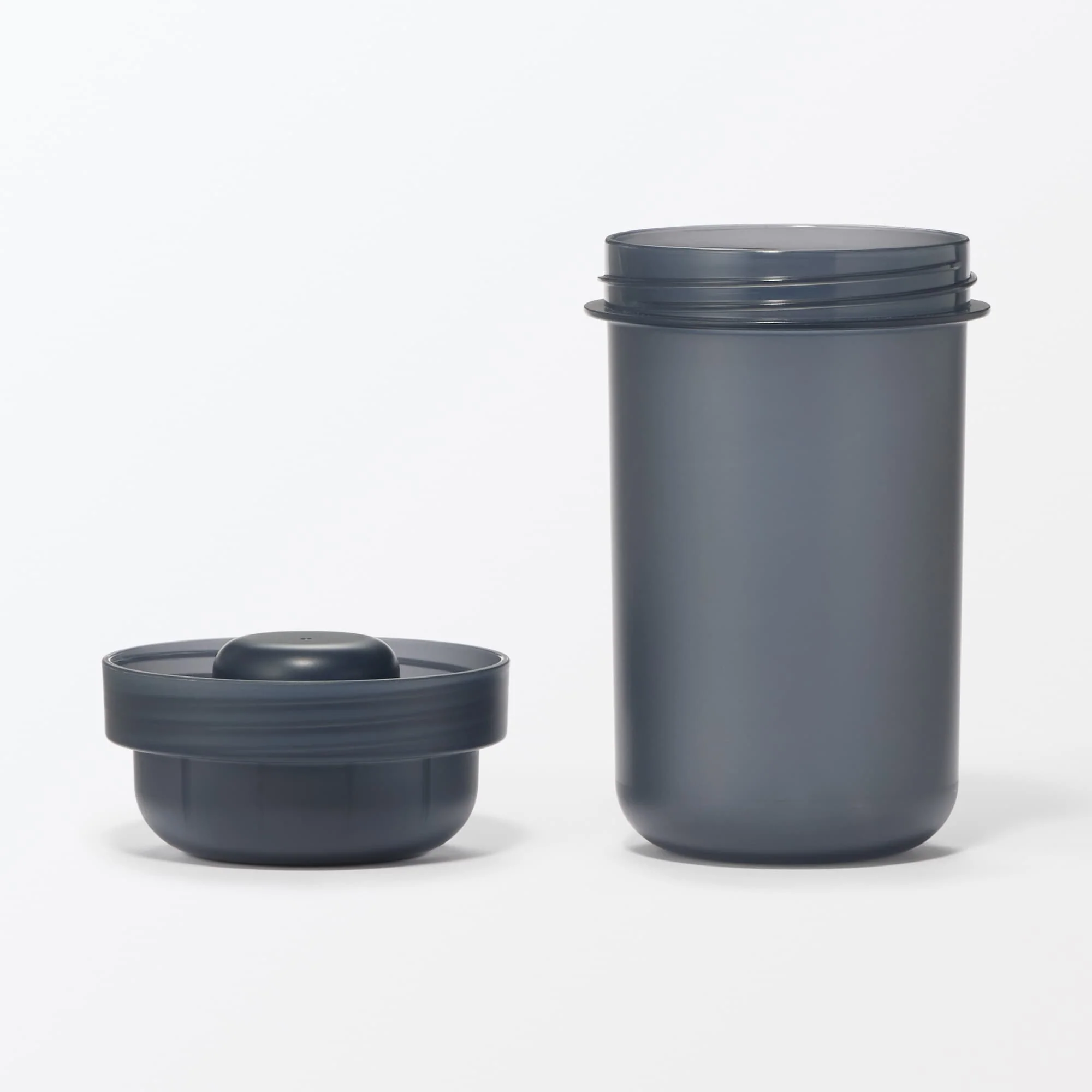 Capsule Lunch Box with Topping Cup Black - 450 ml - Image 2